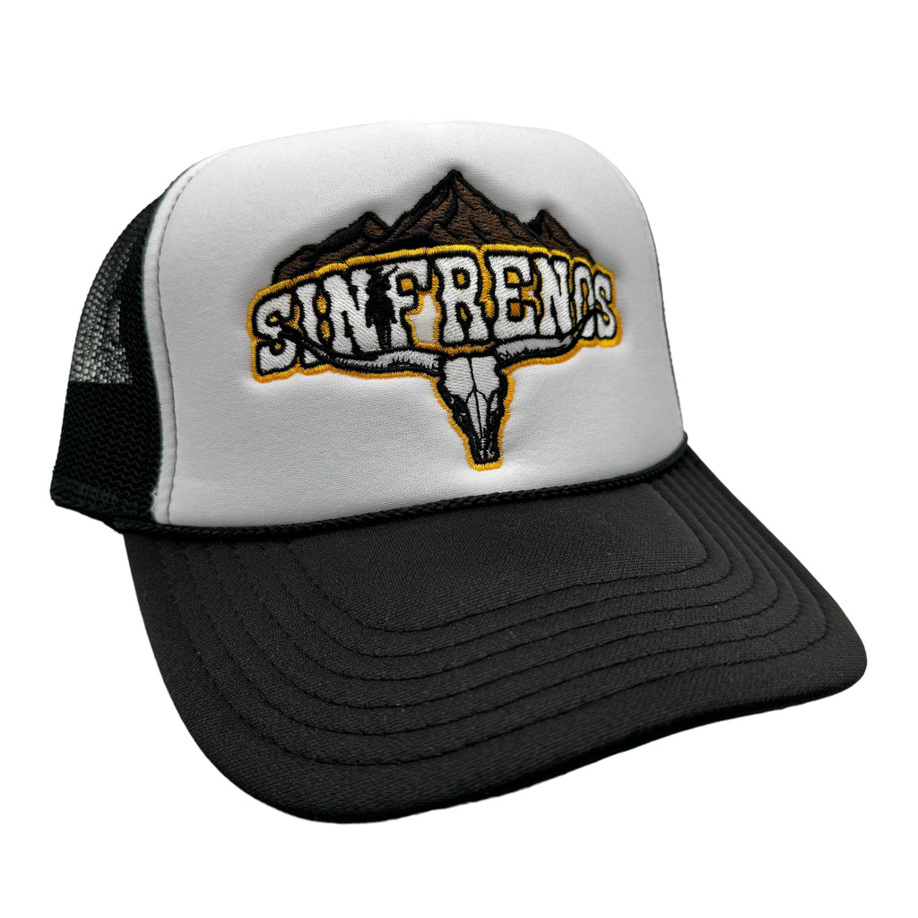 Longhorn Sin Frenos Trucker Hat - Black/White