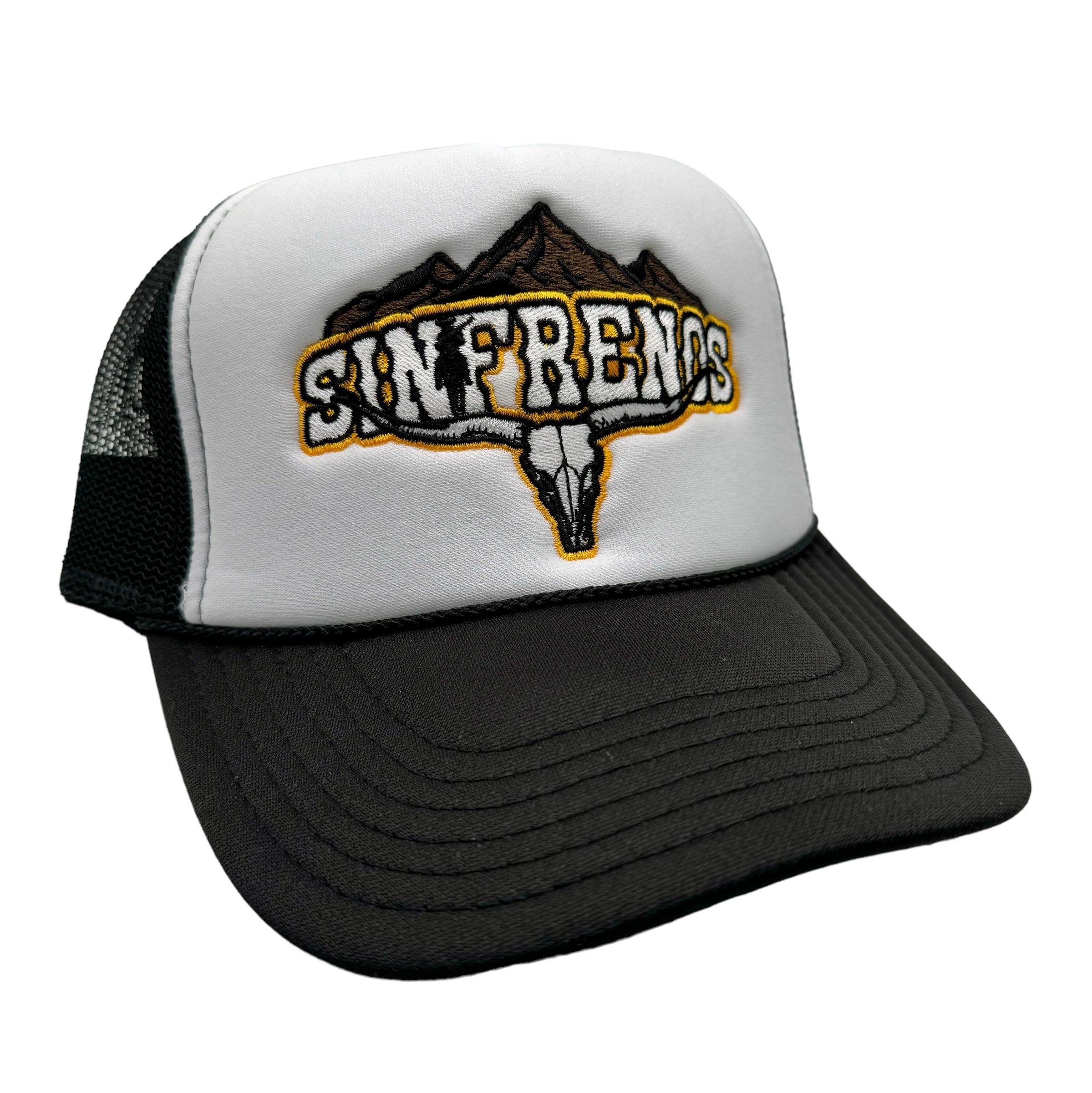 Longhorn Sin Frenos Trucker Hat - Black/White
