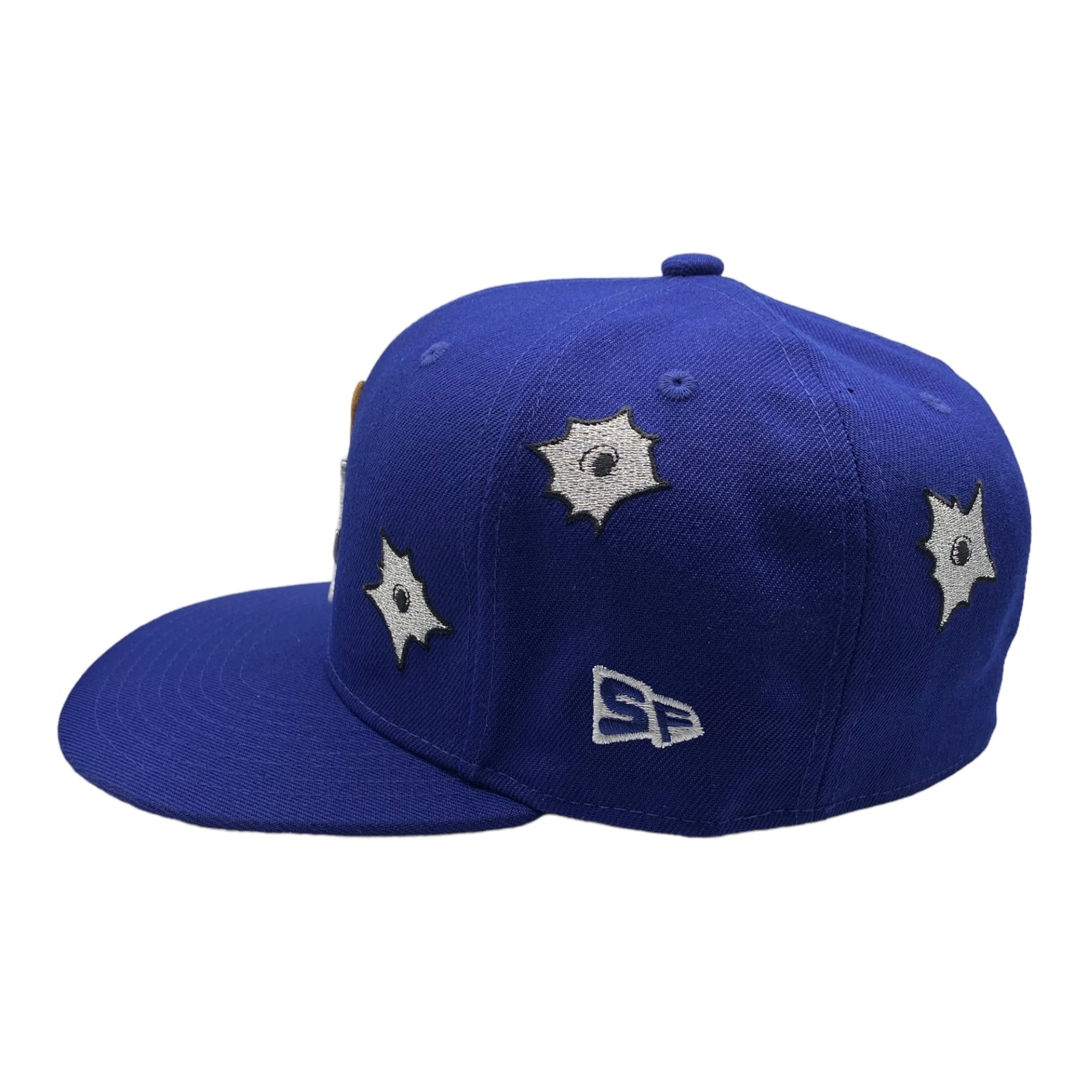 LA Scythe Sin Frenos Fitted Cap (Bulletholes) - Dodger Blue/Grey UV
