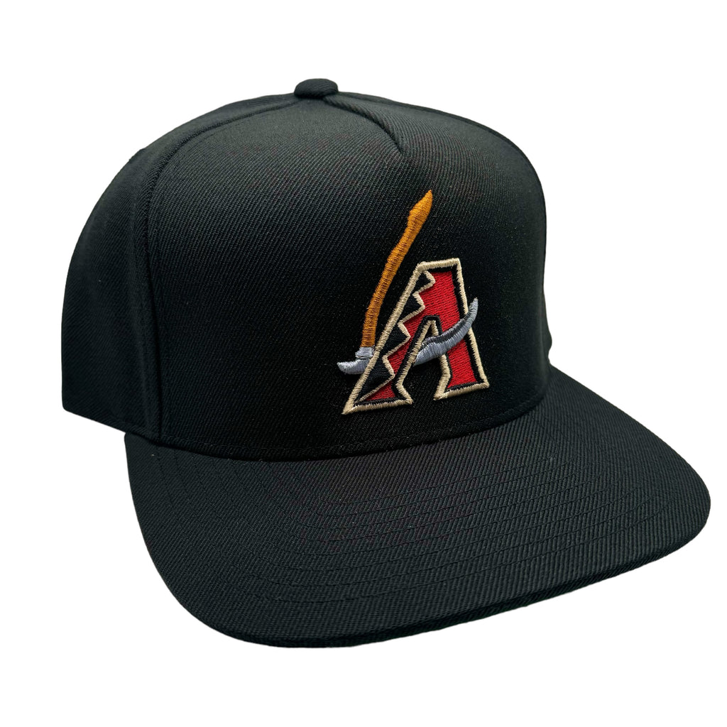 AZ Scythe Sin Frenos Snapback Hat - Black/Red Logo
