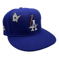 LA Scythe Sin Frenos Fitted Cap (Bulletholes) - Dodger Blue/Grey UV