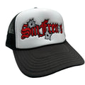 Bulletholes Sin Frenos Trucker Hat – Black/White/Red