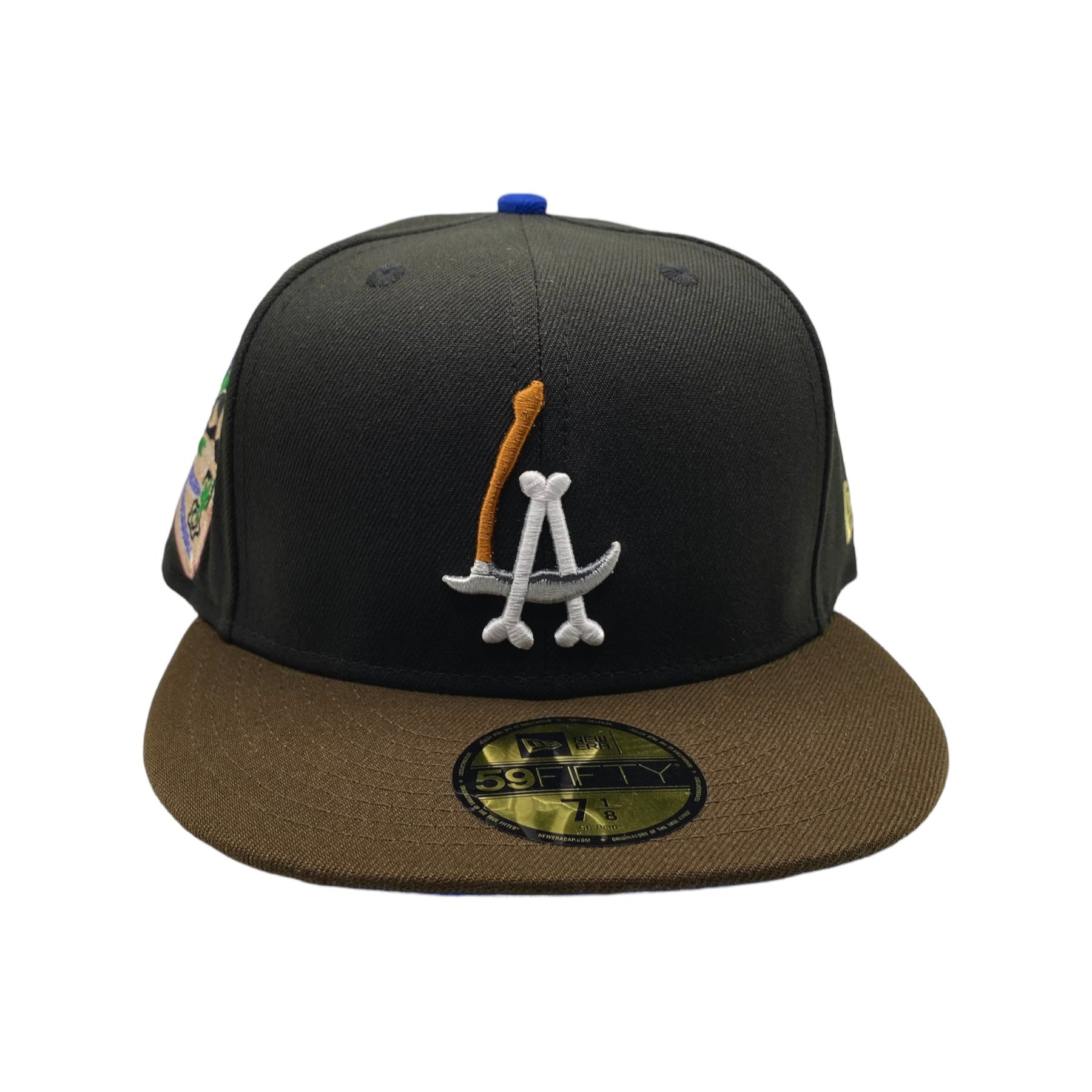 LA Scythe 59FIFTY Fitted Cap - Black/Brown/Royal UV