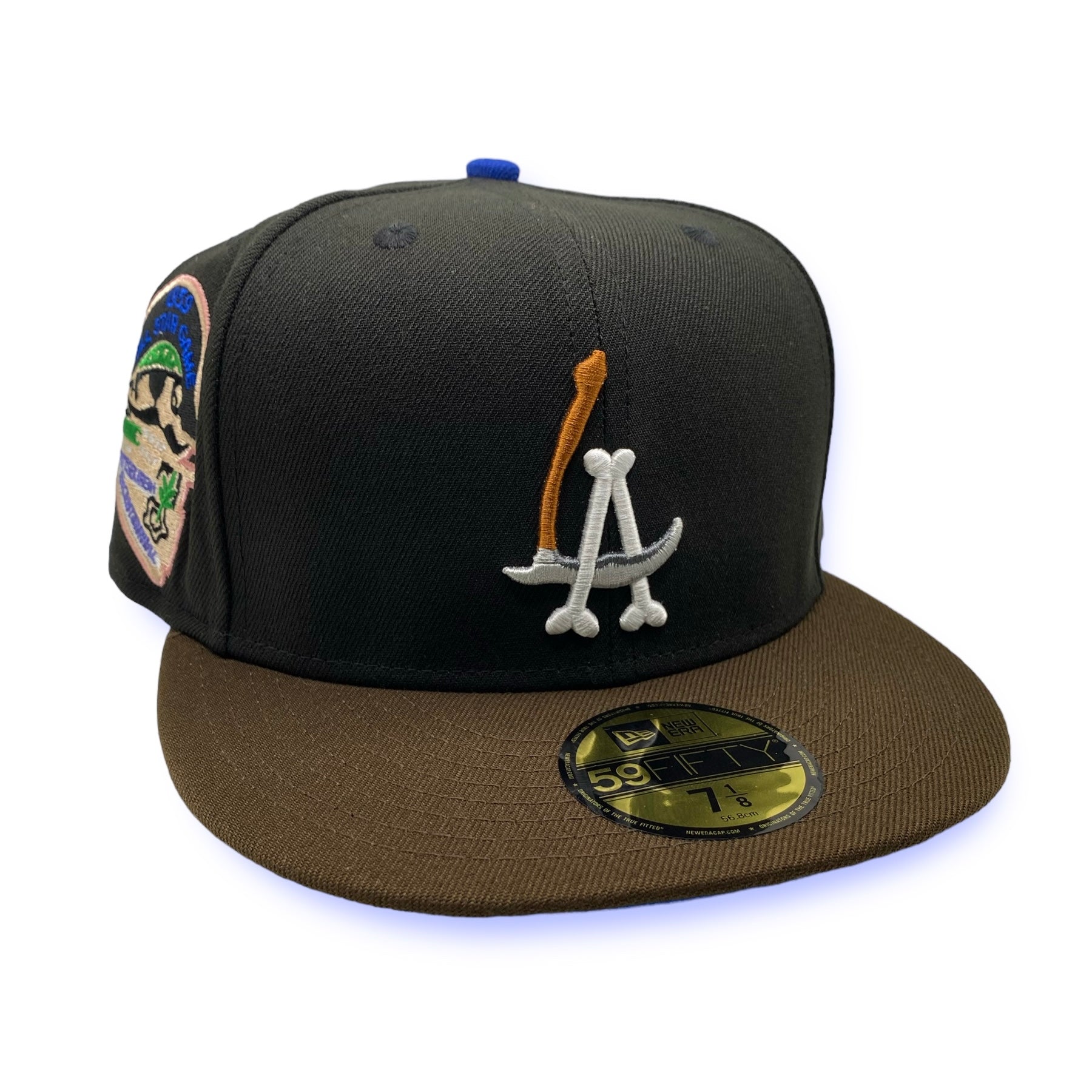 LA Scythe 59FIFTY Fitted Cap - Black/Brown/Royal UV