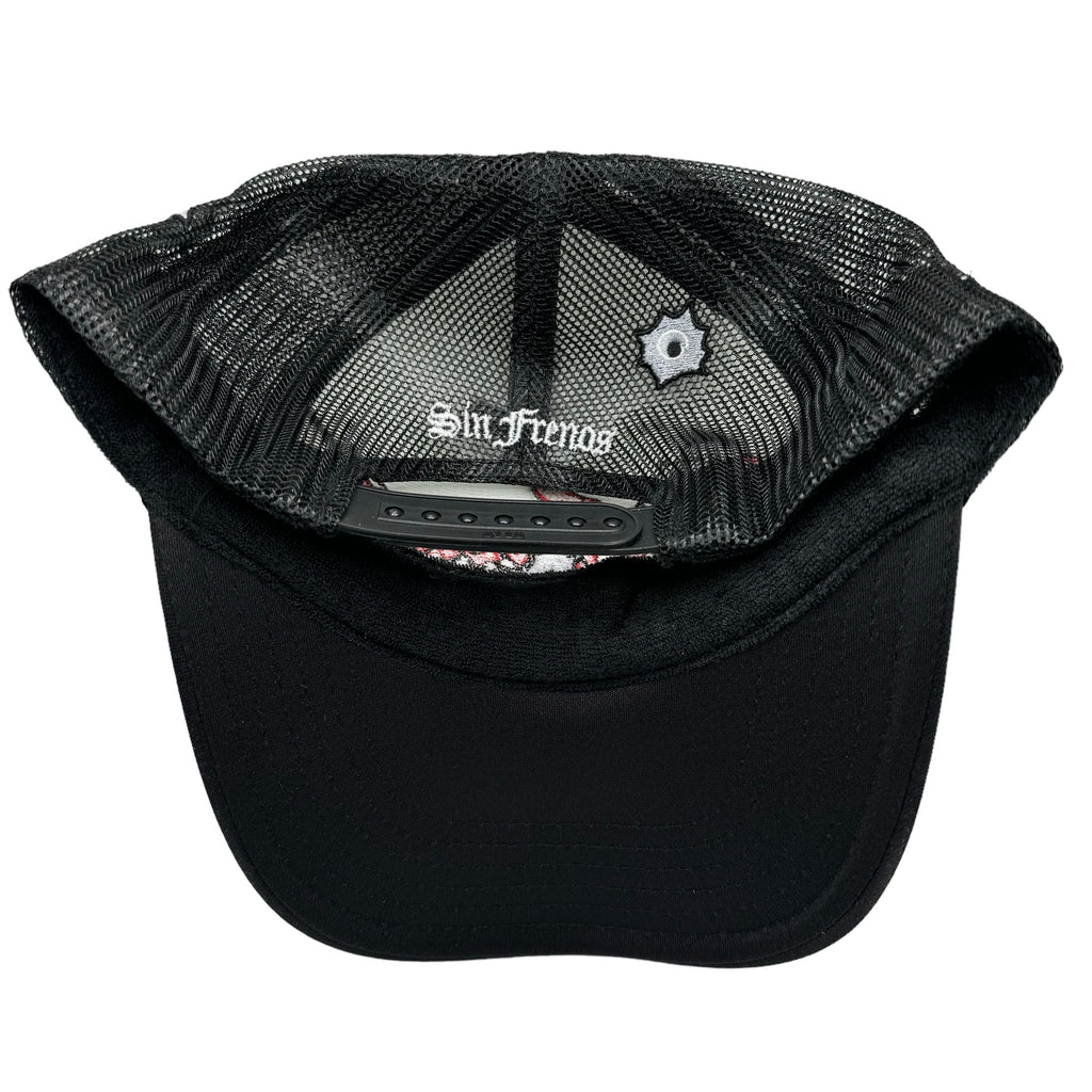 Bulletholes Sin Frenos Trucker Hat - Black/Black
