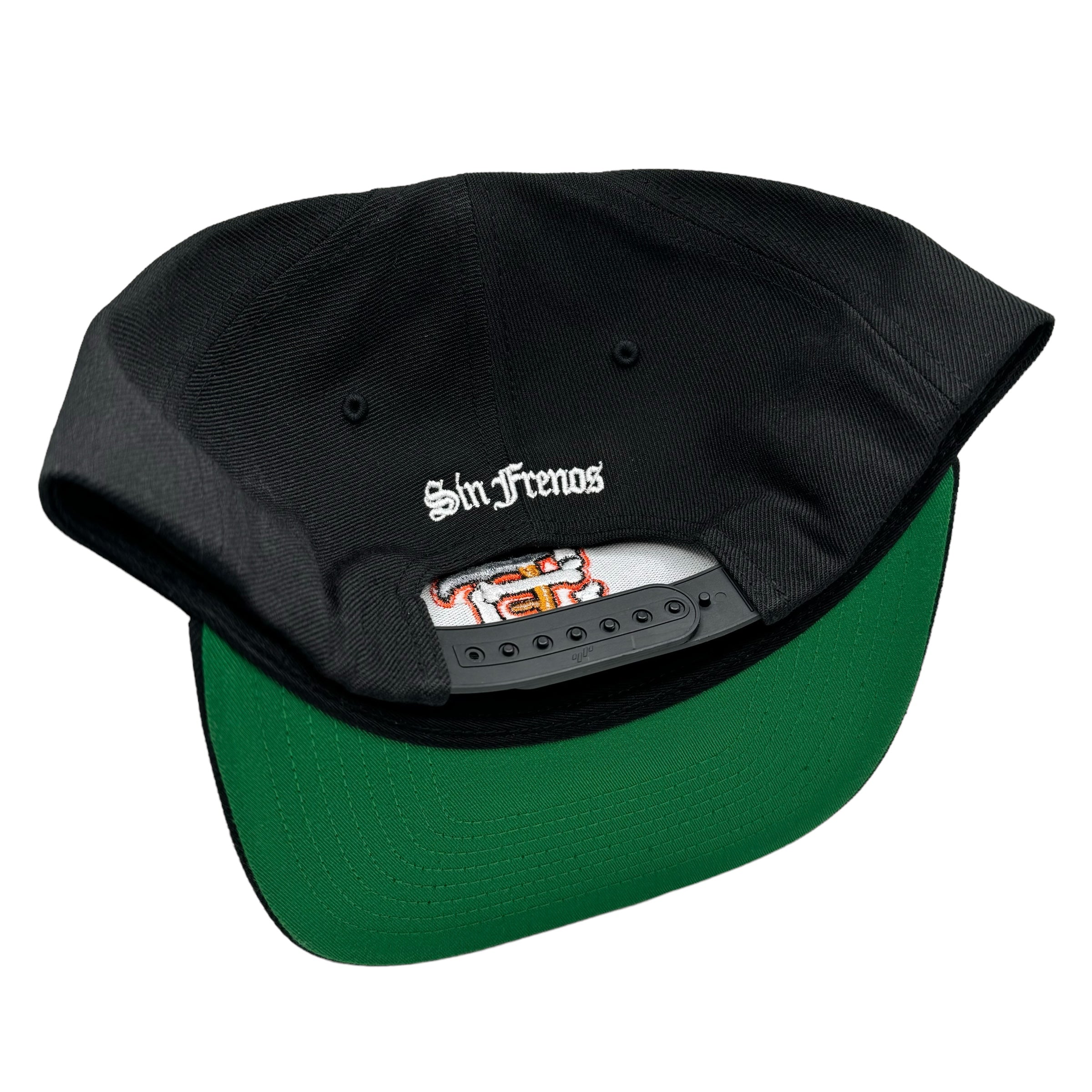 SF Scythe Sin Frenos Snapback Hat – Black/Green UV