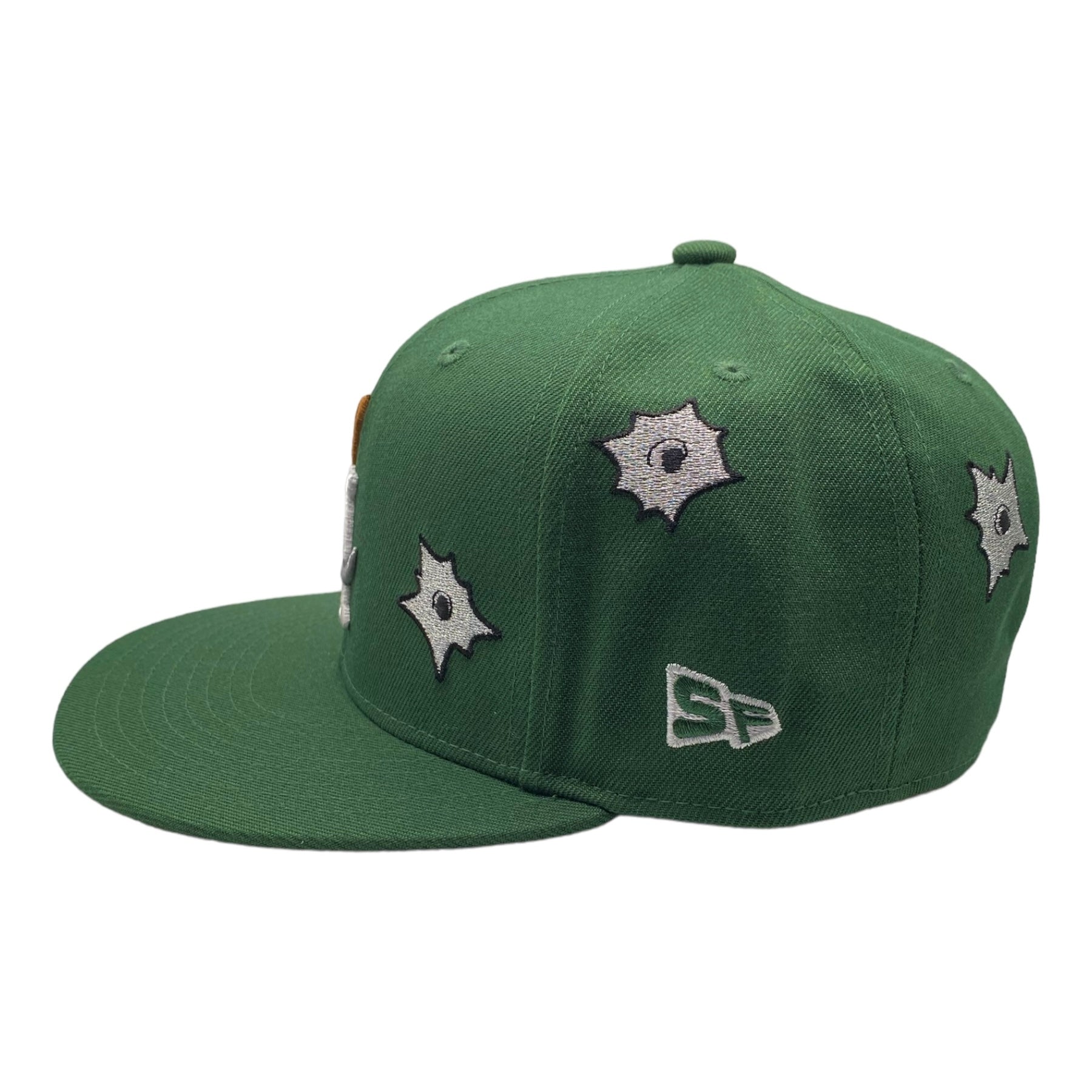 LA Scythe Sin Frenos Fitted Cap (Bulletholes) - Haze Green/Grey UV