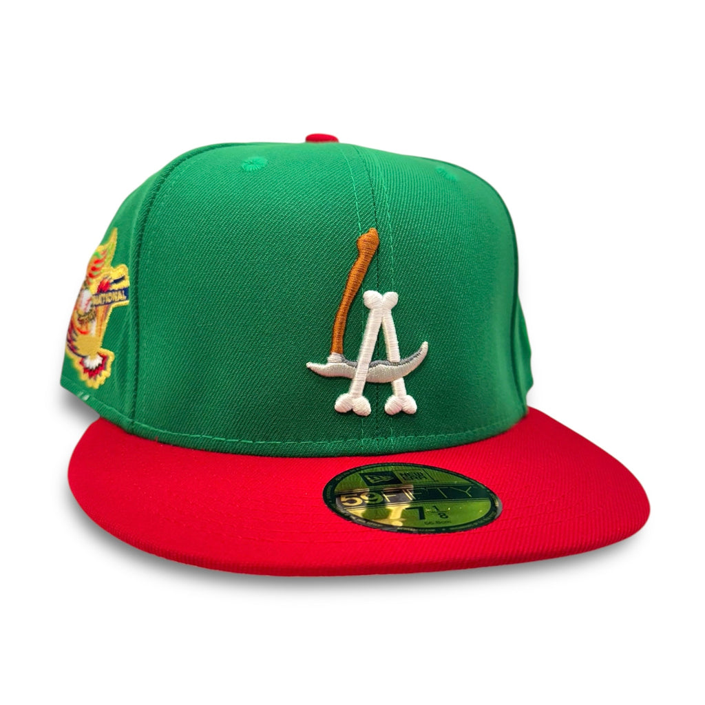 LA Scythe 59FIFTY Fitted Cap - Green/Red/Grey UV