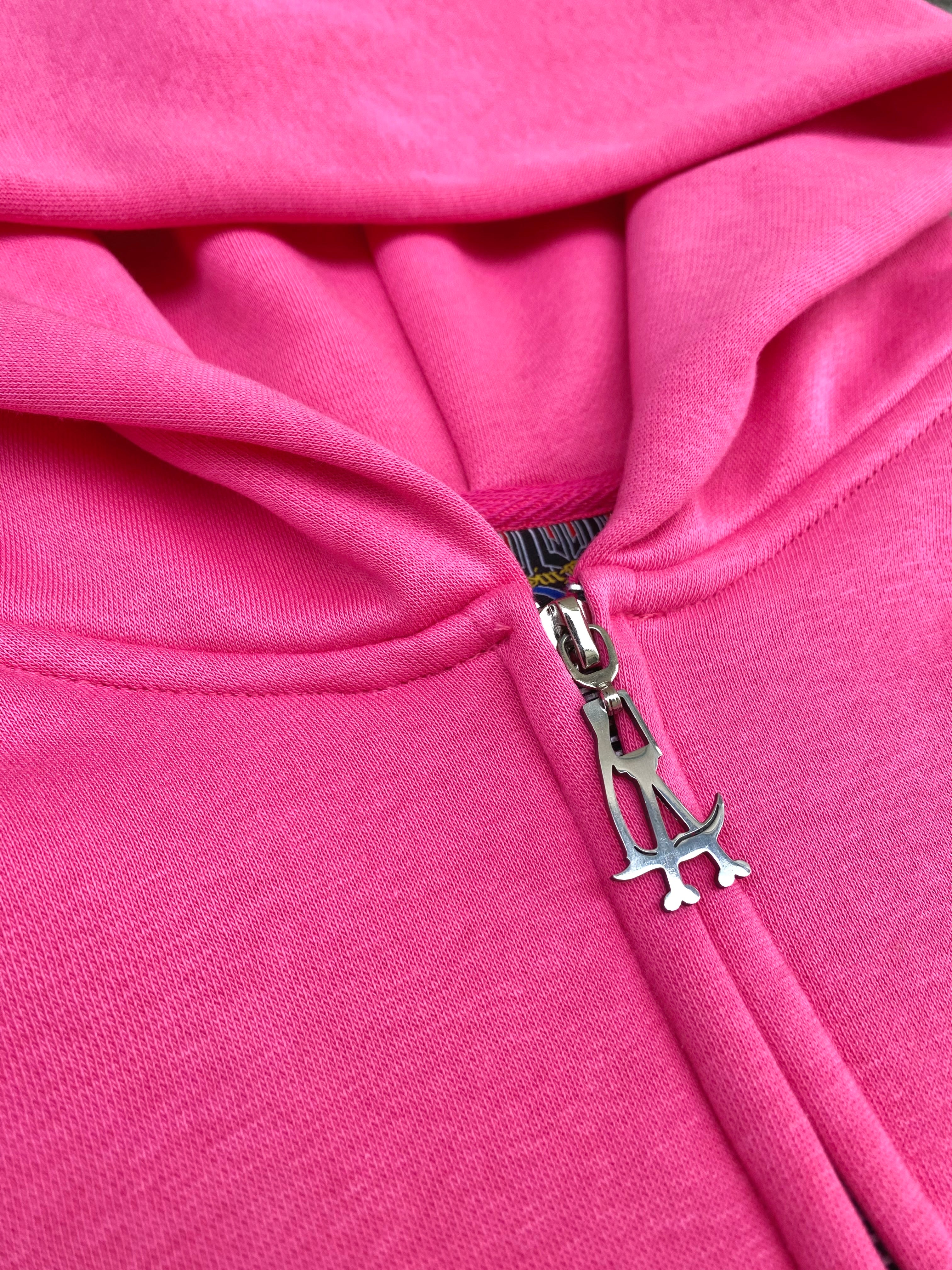 Sin Frenos Essential Zip Hoodie – Pink