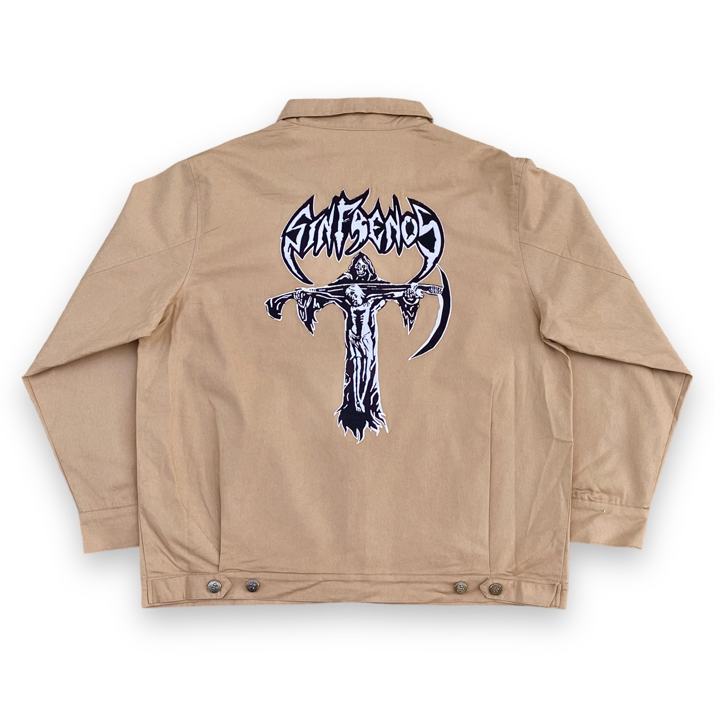 Sin Frenos Crucifix Work Jacket – Khaki