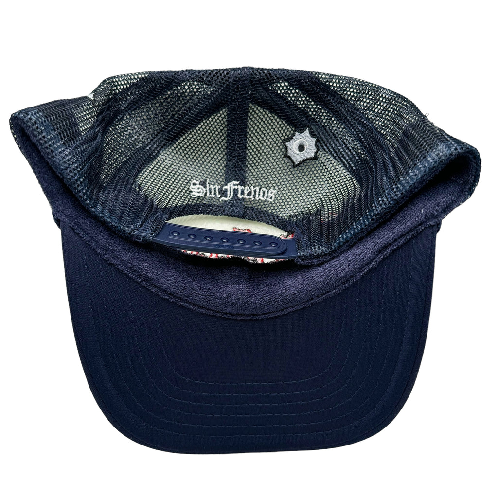 Bulletholes Sin Frenos Trucker Hat – Navy/White/Red