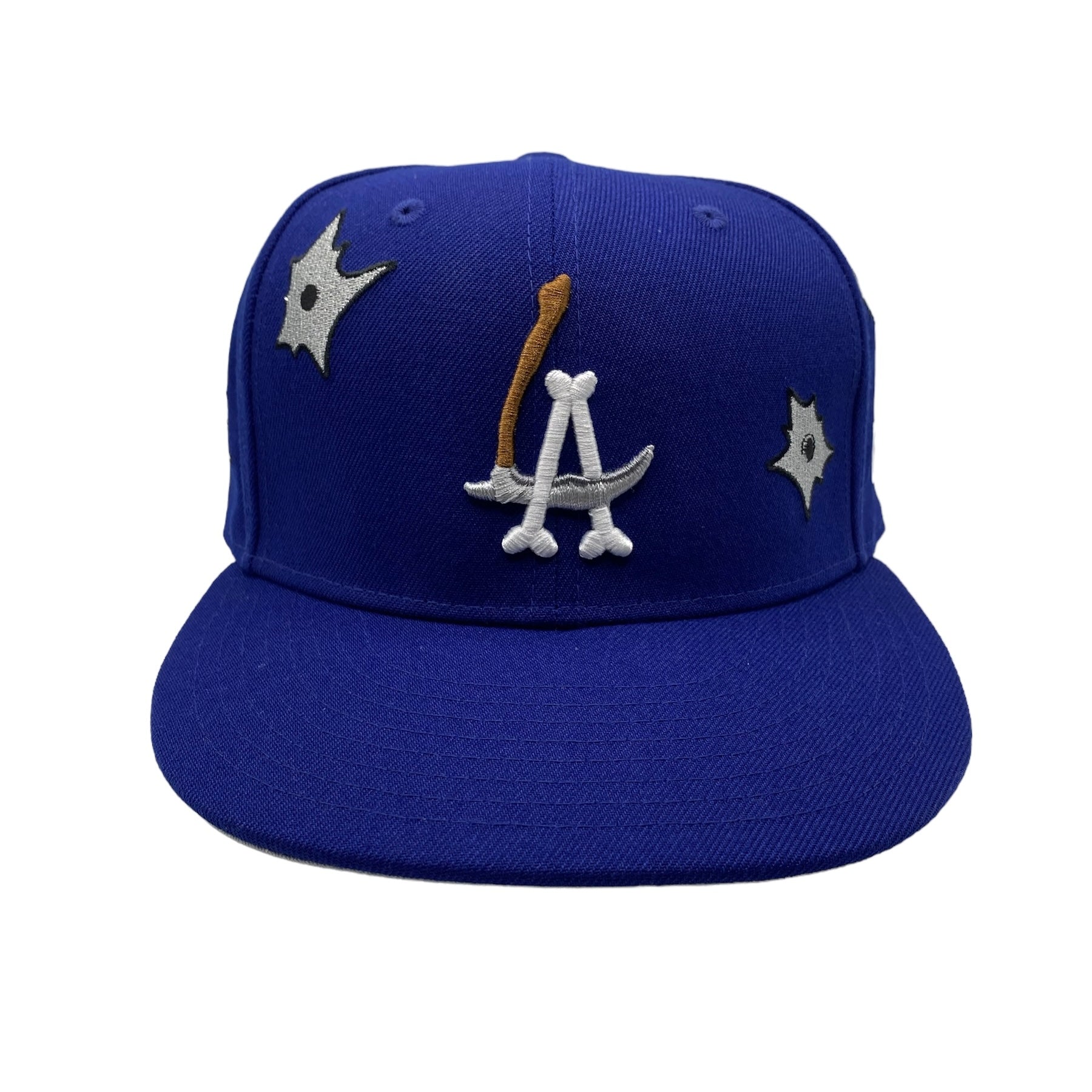 LA Scythe Sin Frenos Fitted Cap (Bulletholes) - Dodger Blue/Grey UV