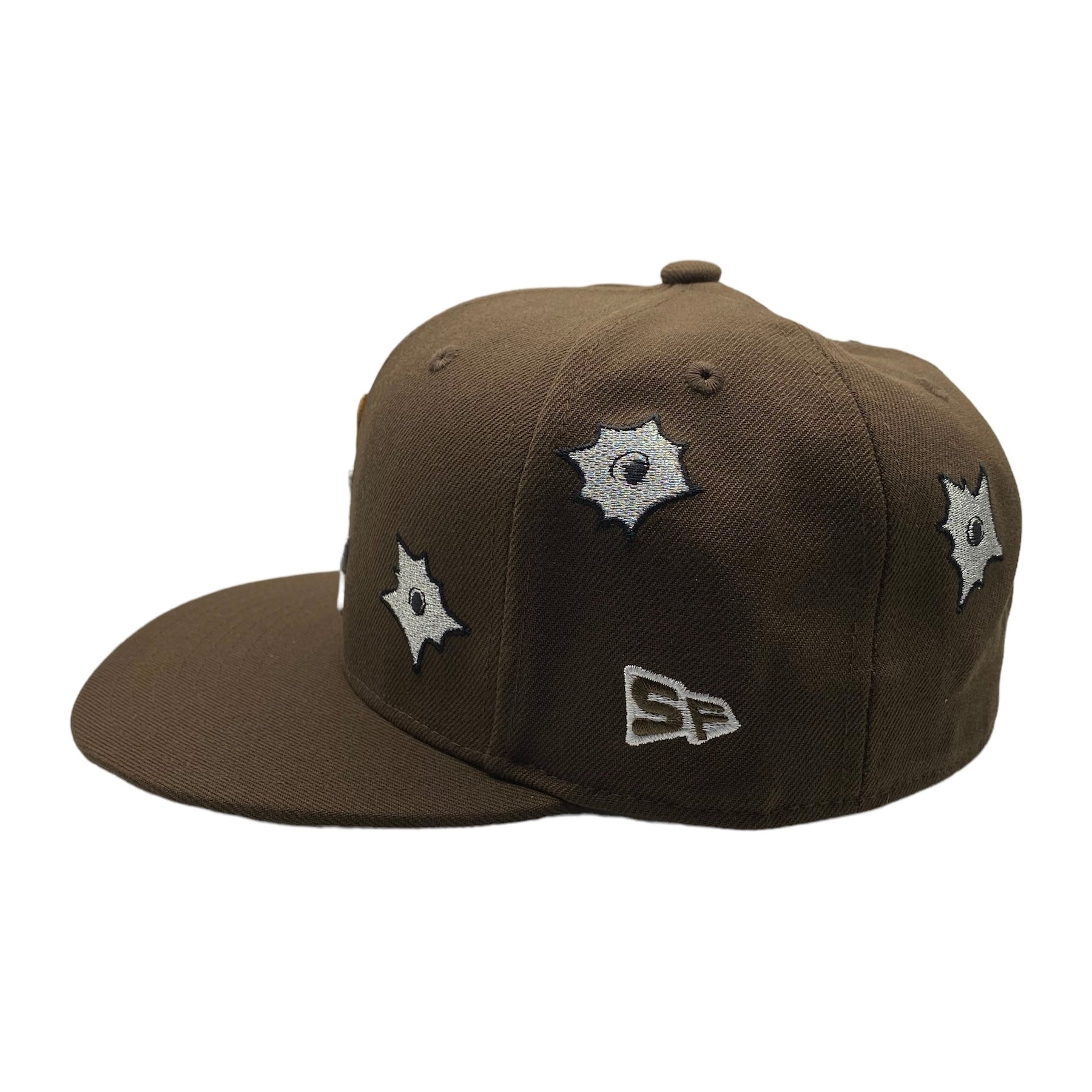 LA Scythe Sin Frenos Fitted Cap (Bulletholes) - Brown/Grey UV