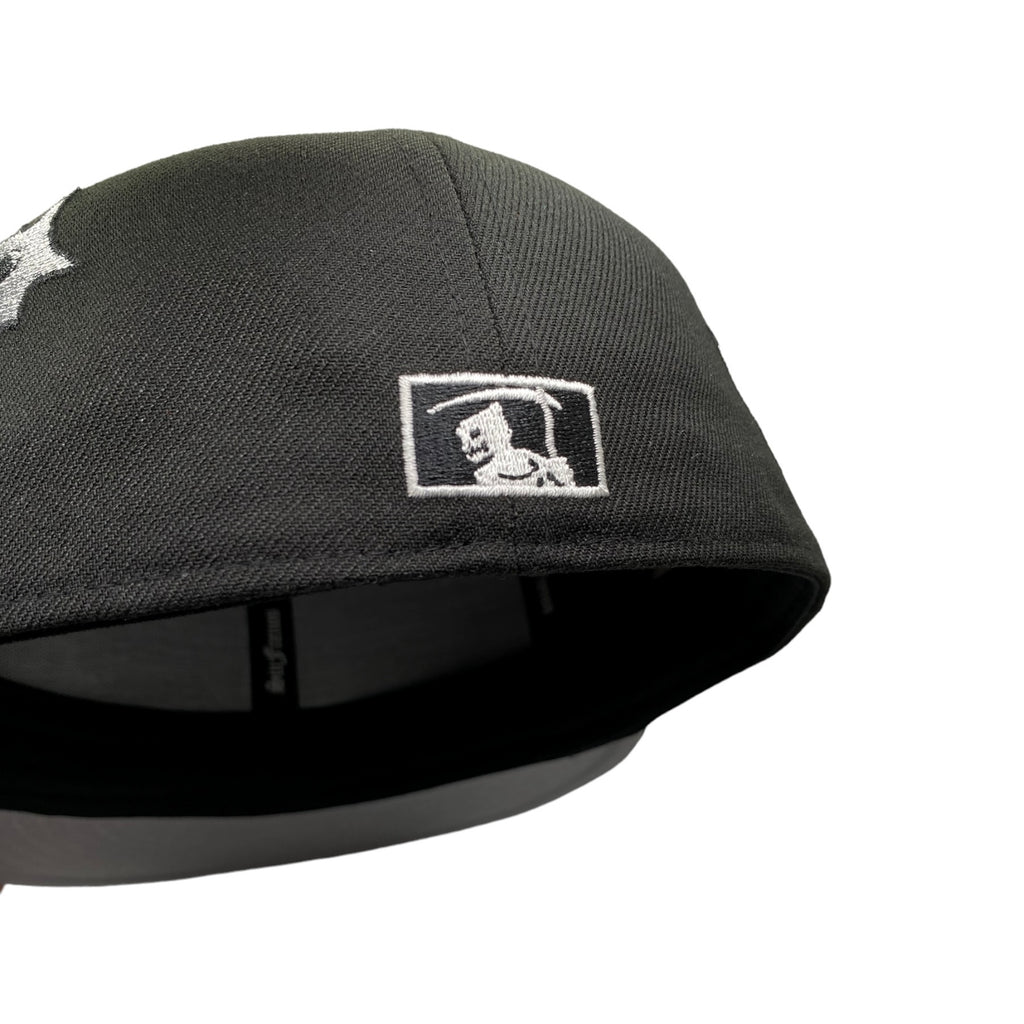 LA Scythe Sin Frenos Fitted Cap (Bulletholes) - Black/Grey UV