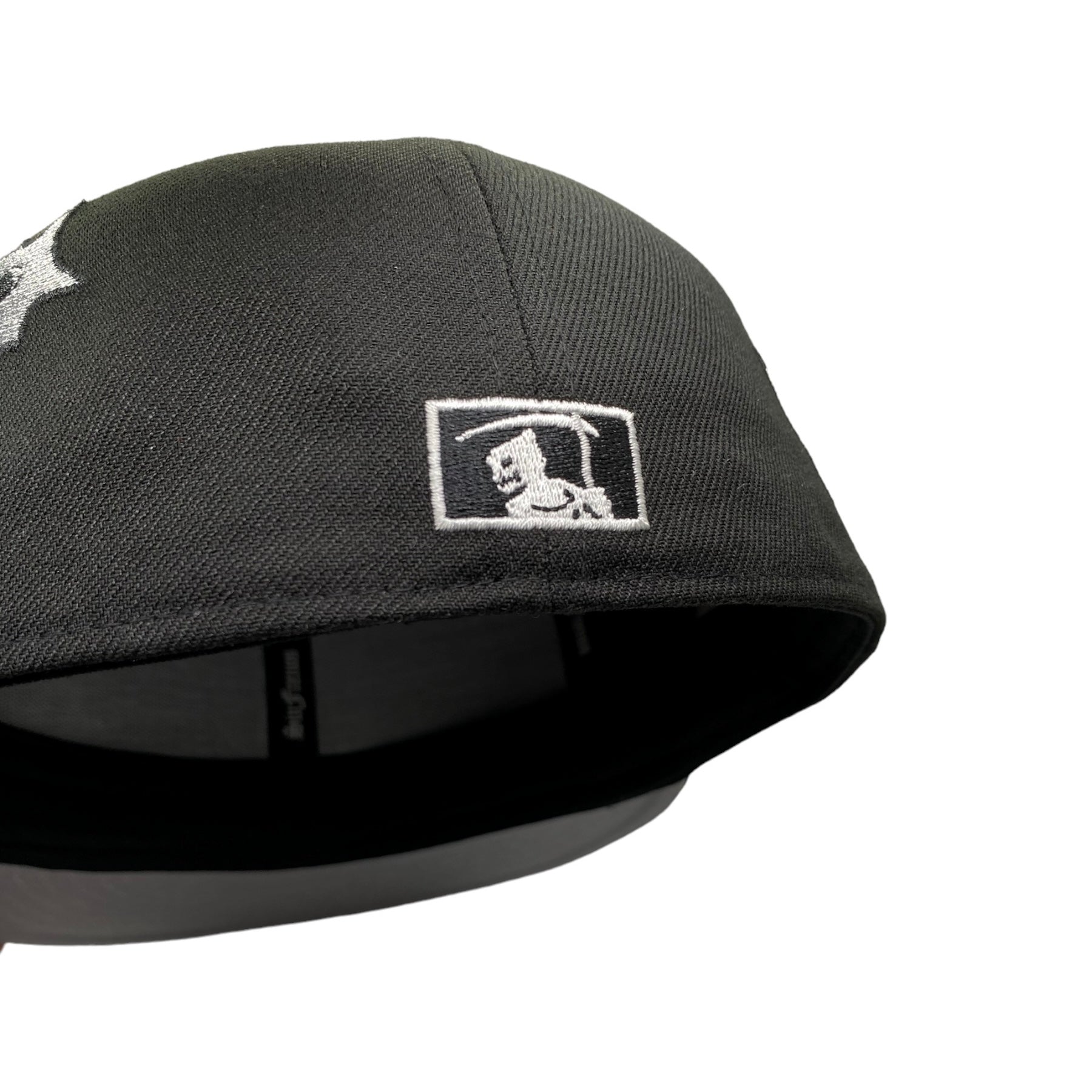 LA Scythe Sin Frenos Fitted Cap (Bulletholes) - Black/Grey UV