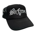 Bulletholes Sin Frenos Trucker Hat - Black/Black