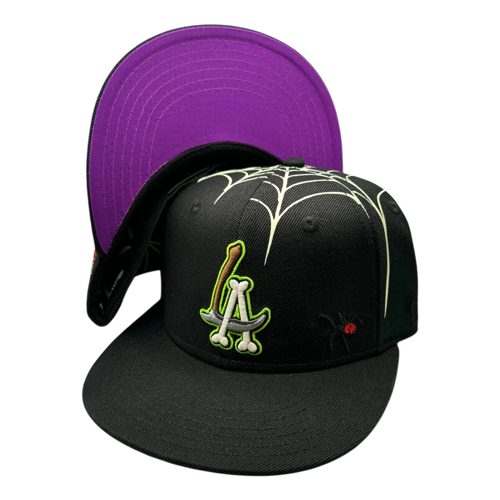 LA Scythe Sin Frenos Fitted Cap (Night of Mischief) - Black/Purple UV