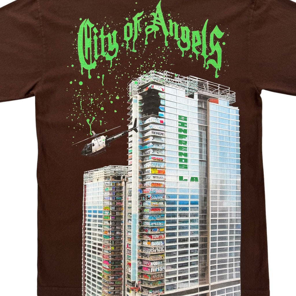 Sin Frenos LA Skyscraper T-Shirt – Brown