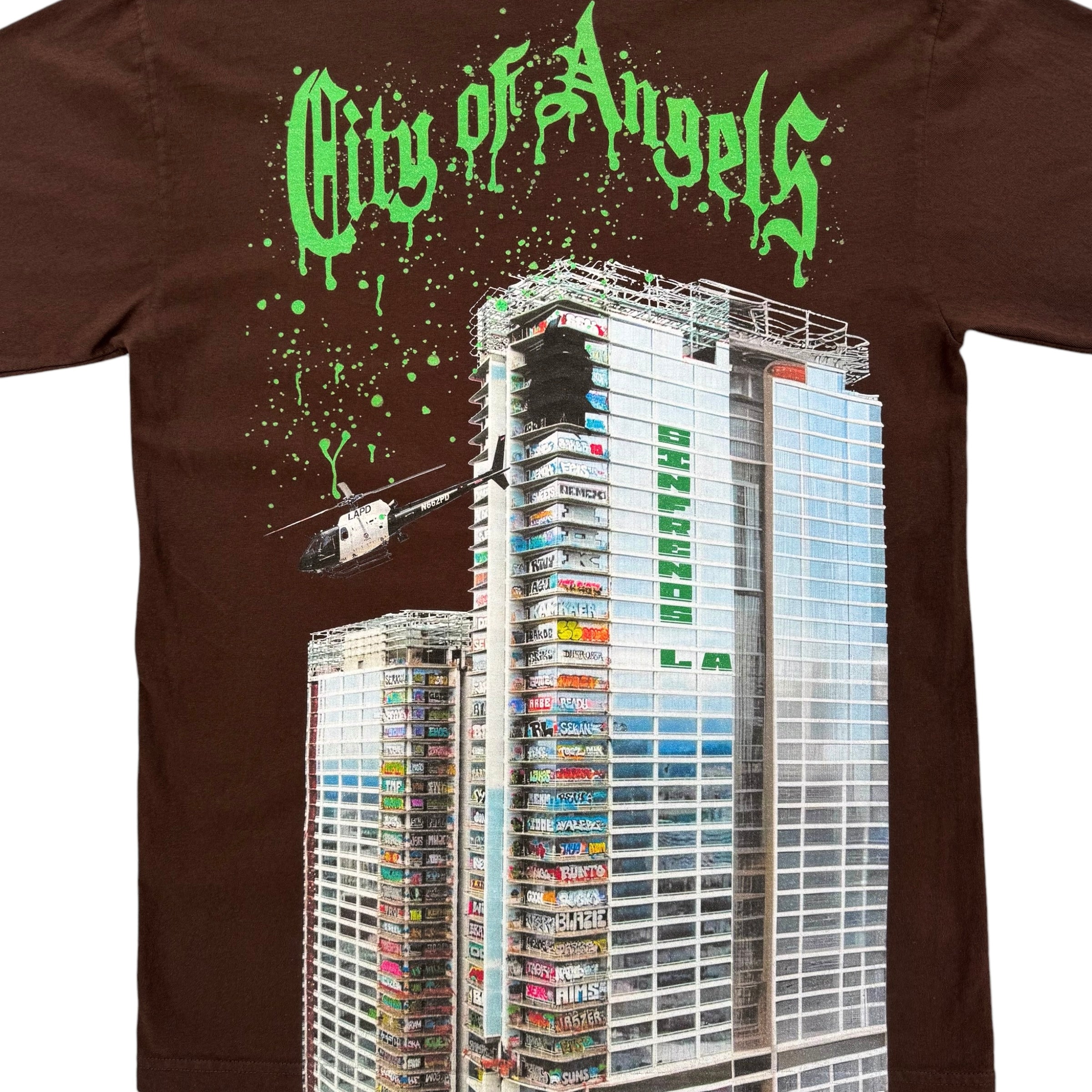 Sin Frenos LA Skyscraper T-Shirt – Brown