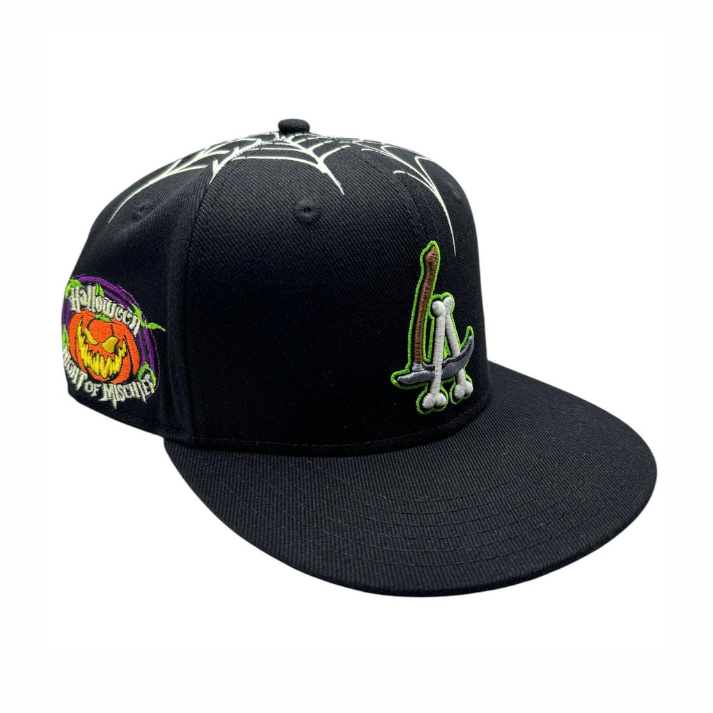LA Scythe Sin Frenos Fitted Cap (Night of Mischief) - Black/Purple UV