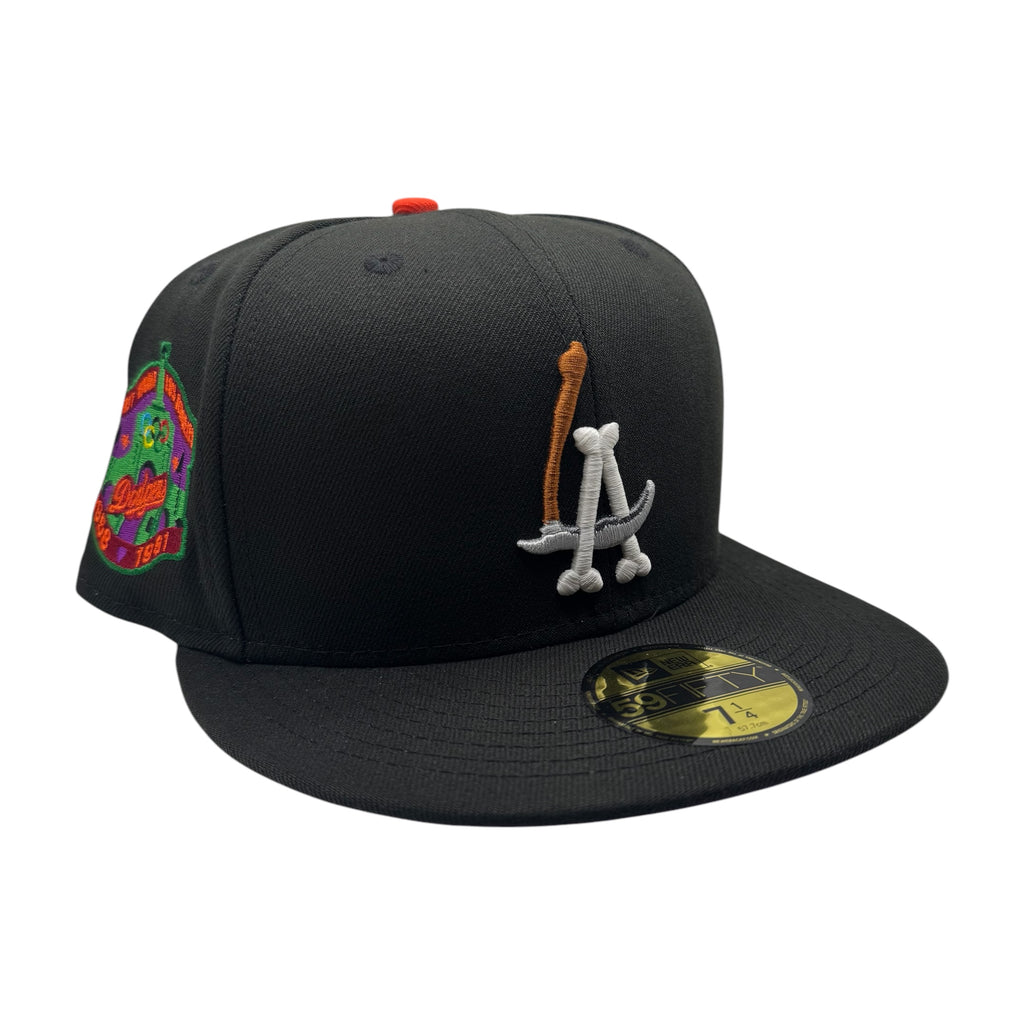 LA Scythe 59FIFTY Fitted Cap - Black/Purple UV