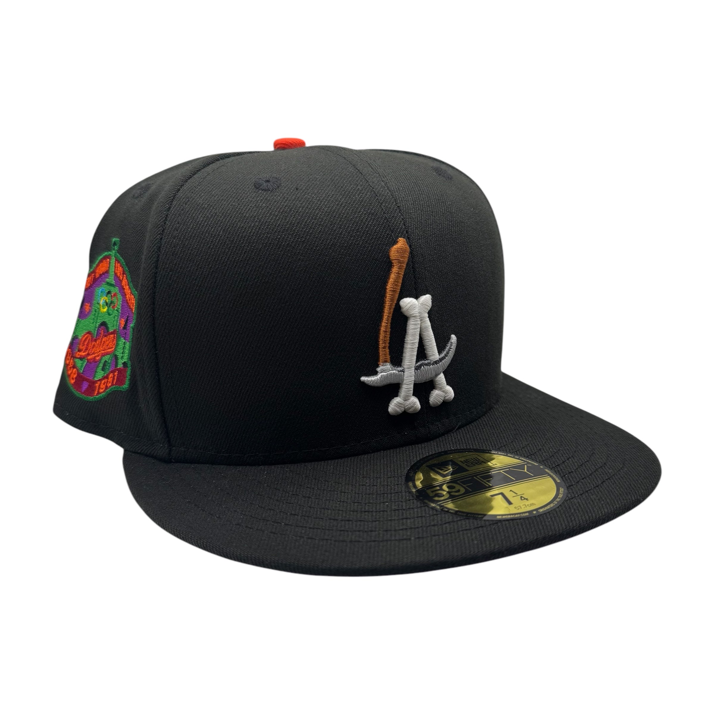 LA Scythe 59FIFTY Fitted Cap - Black/Purple UV