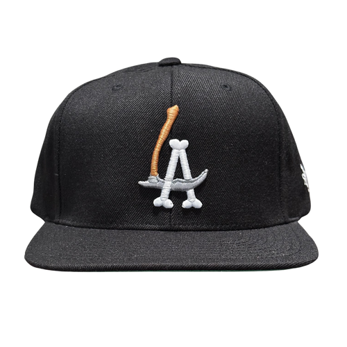 LA Scythe Snapback cap in black.