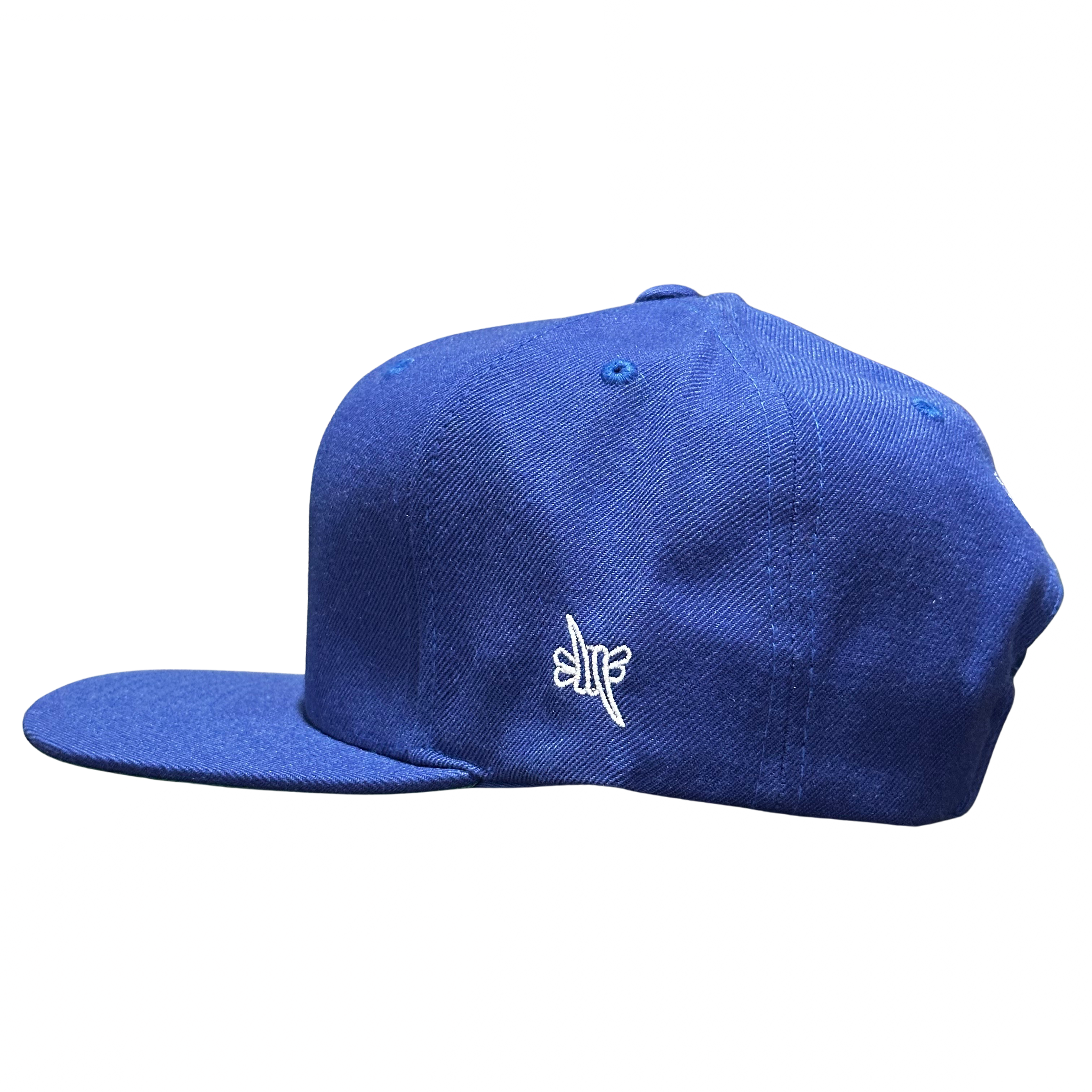 LA Scythe Snapback cap in royal blue.