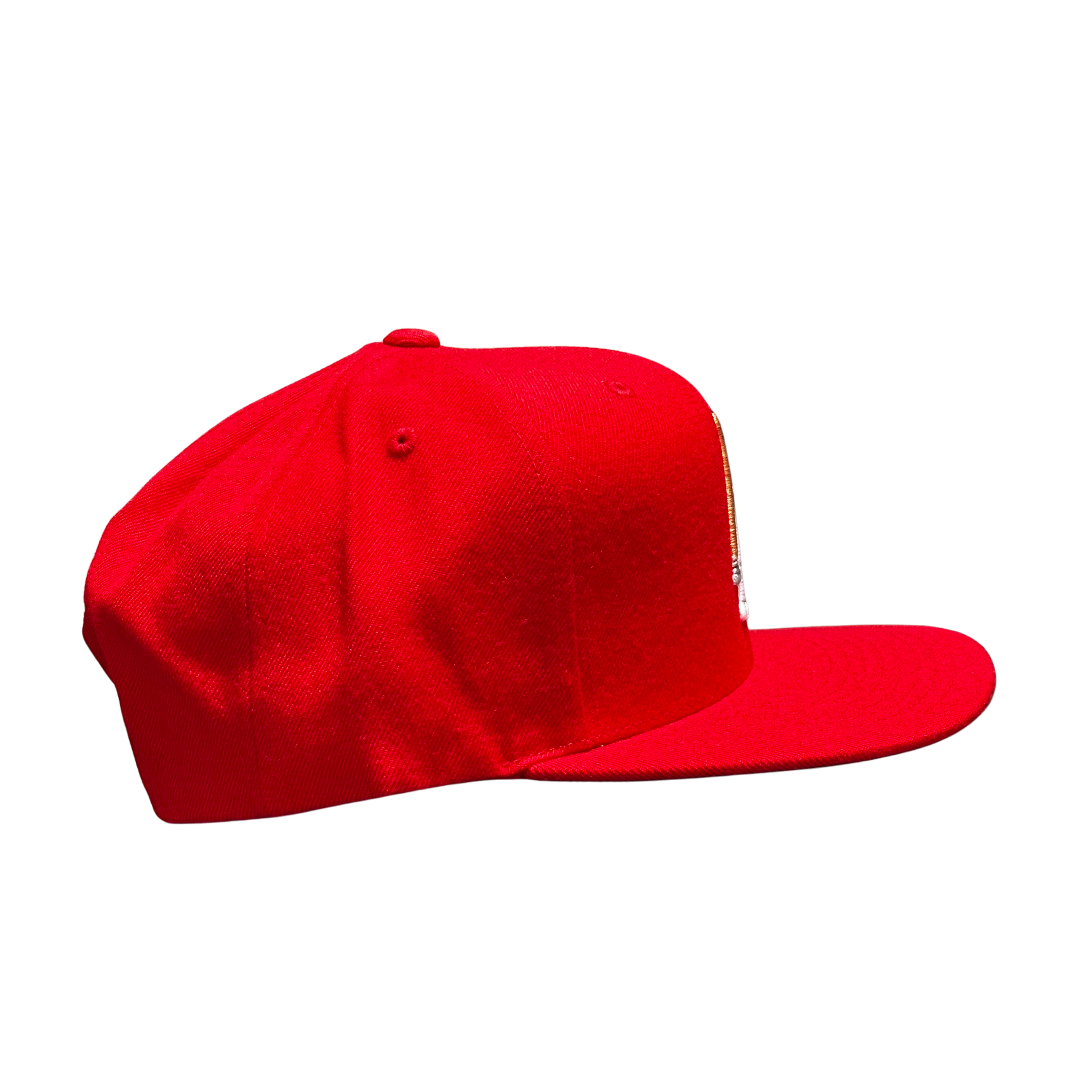 LA Scythe Snapback cap in red.