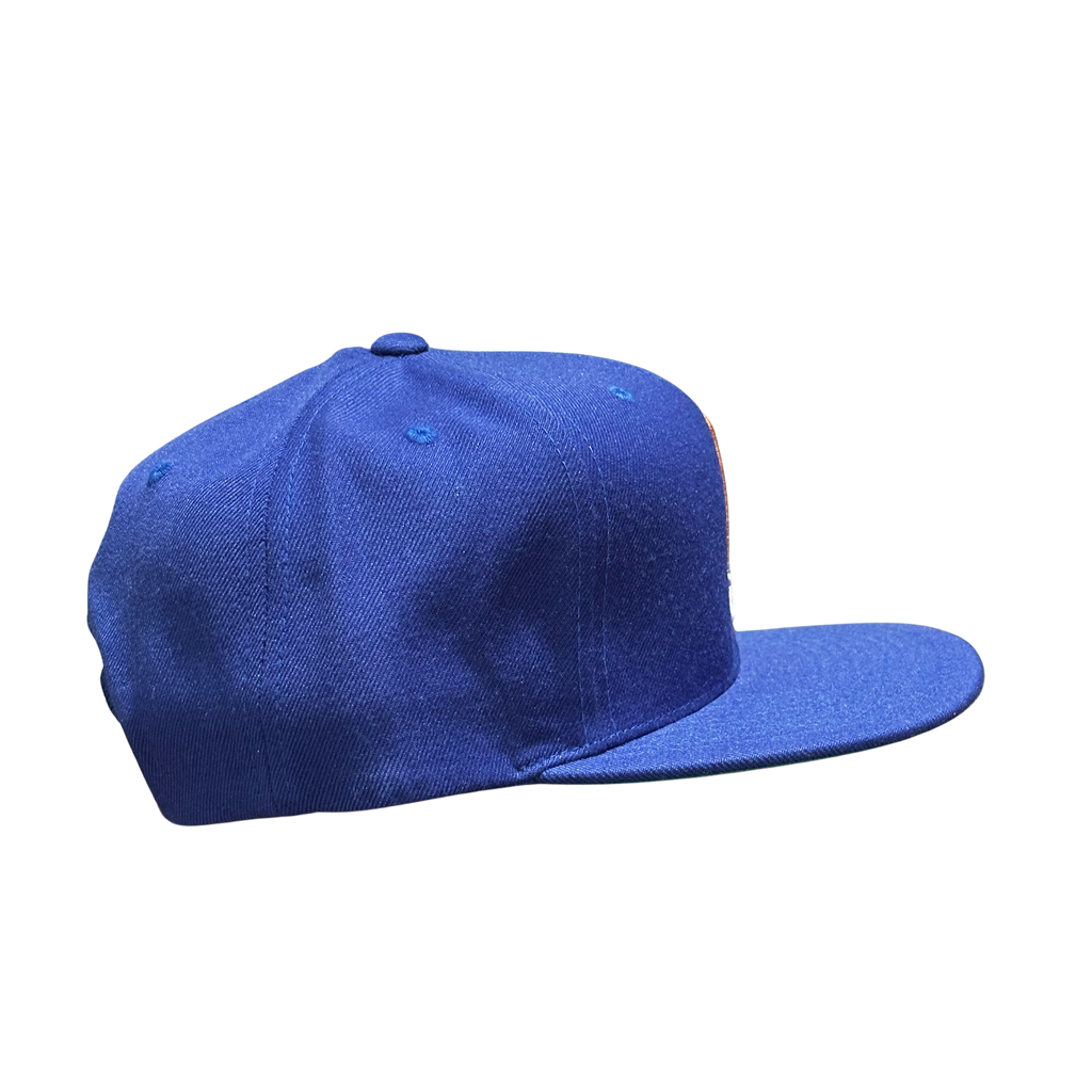 LA Scythe Snapback cap in royal blue.