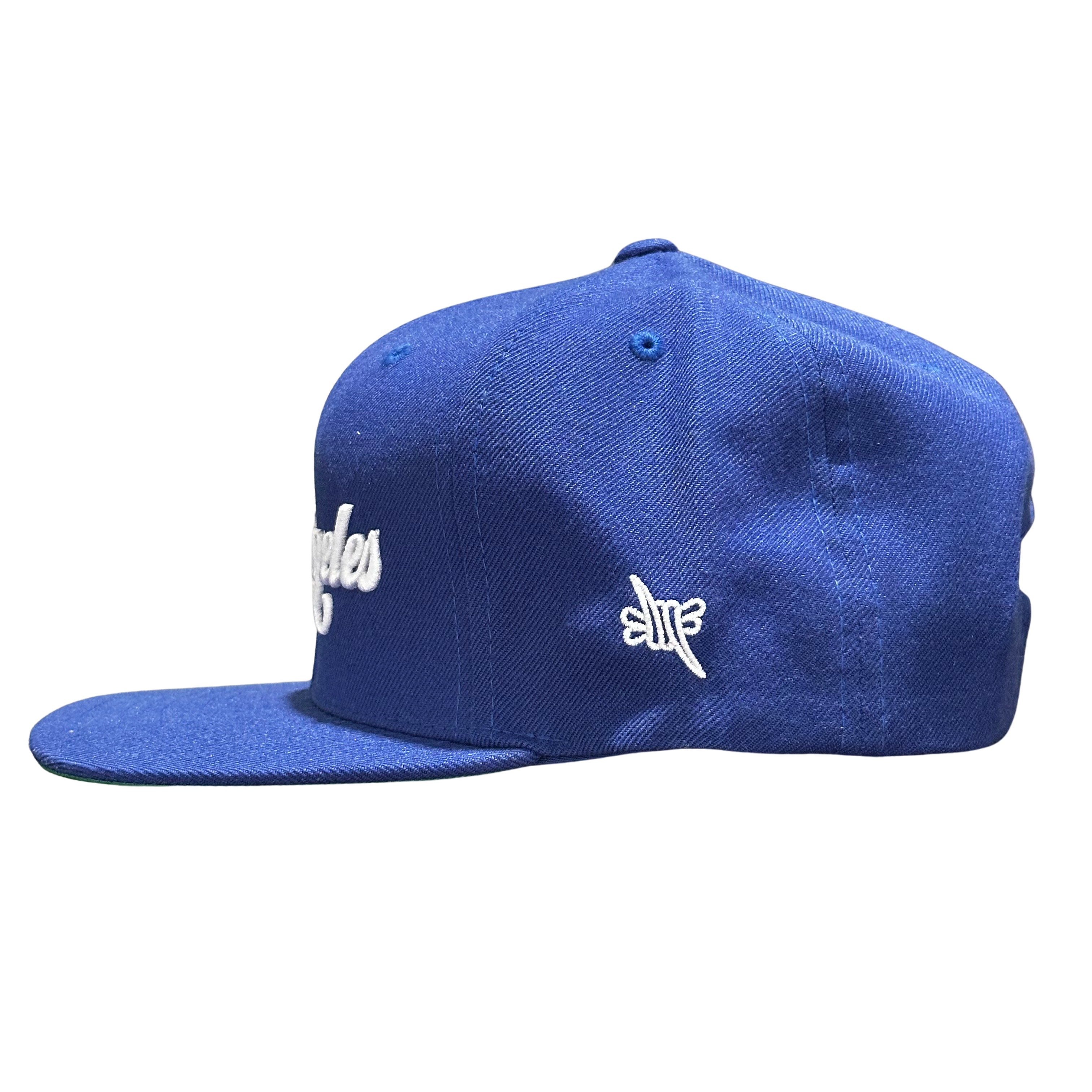LA Scythe Snapback cap in royal blue.