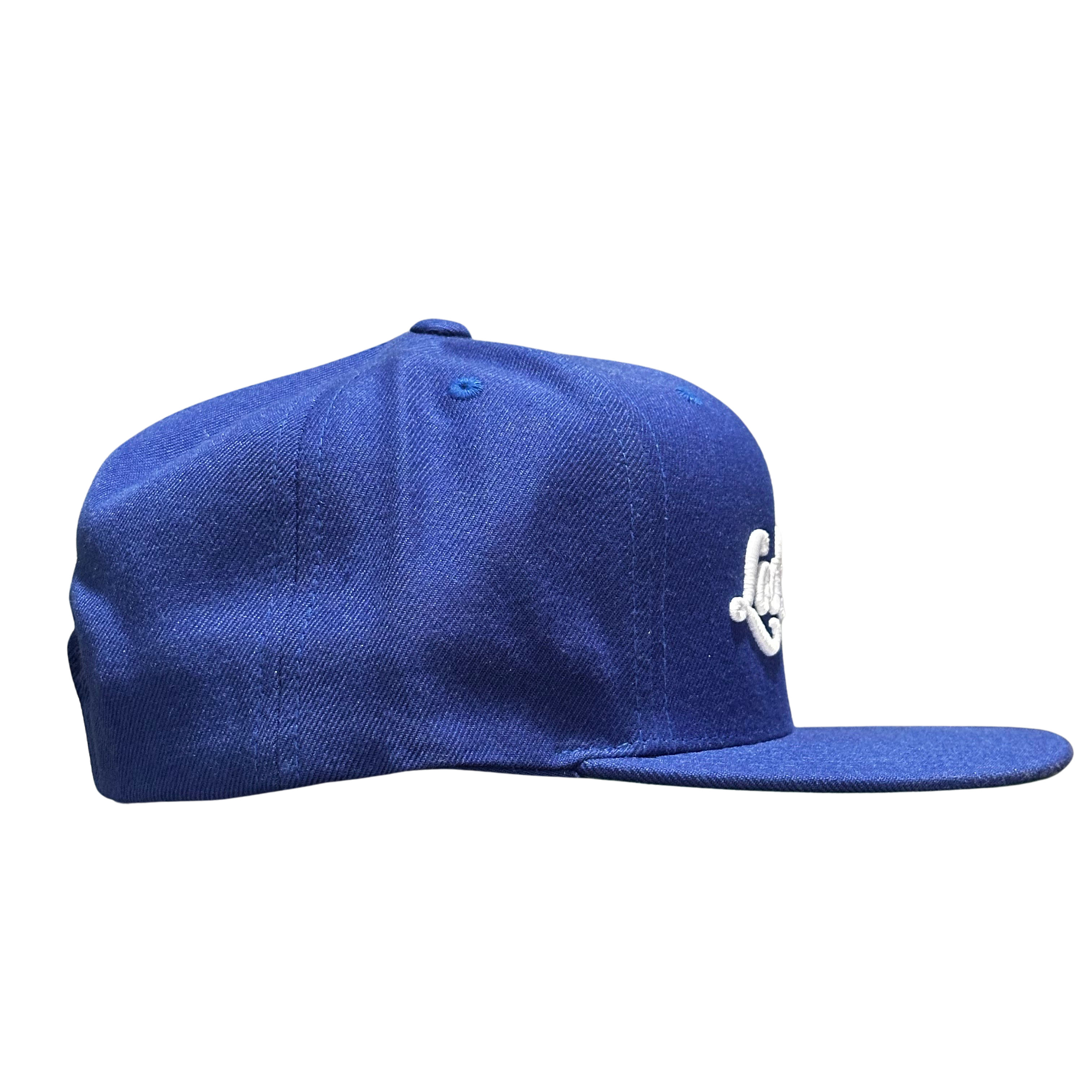LA Scythe Snapback cap in royal blue.