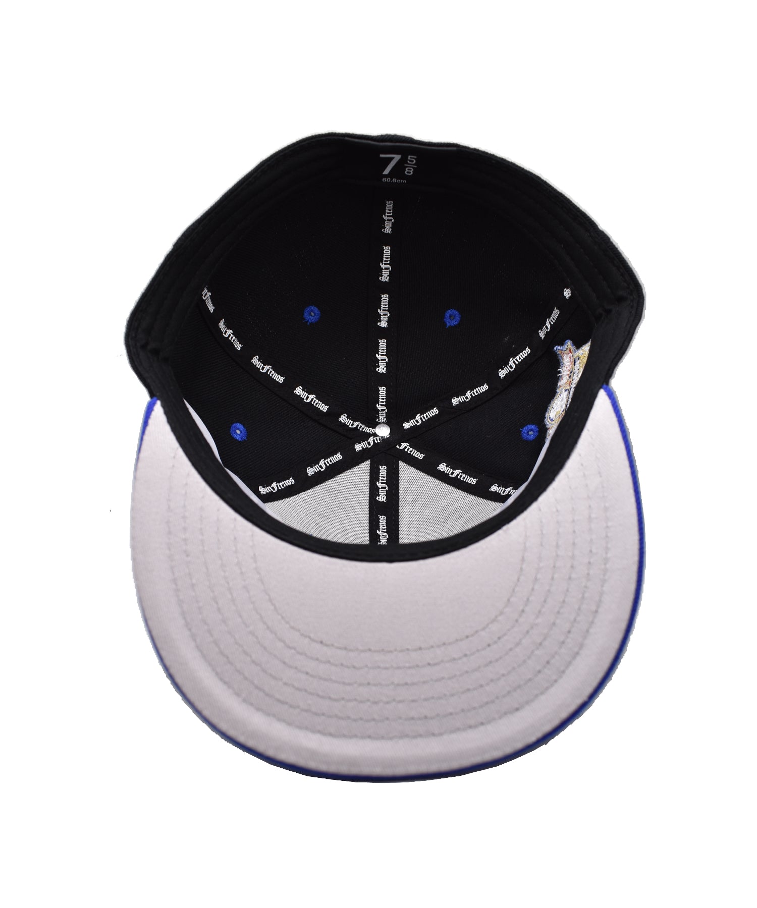 LA Scythe Sin Frenos Fitted Cap (Anniversary) - Black/Royal/Grey UV