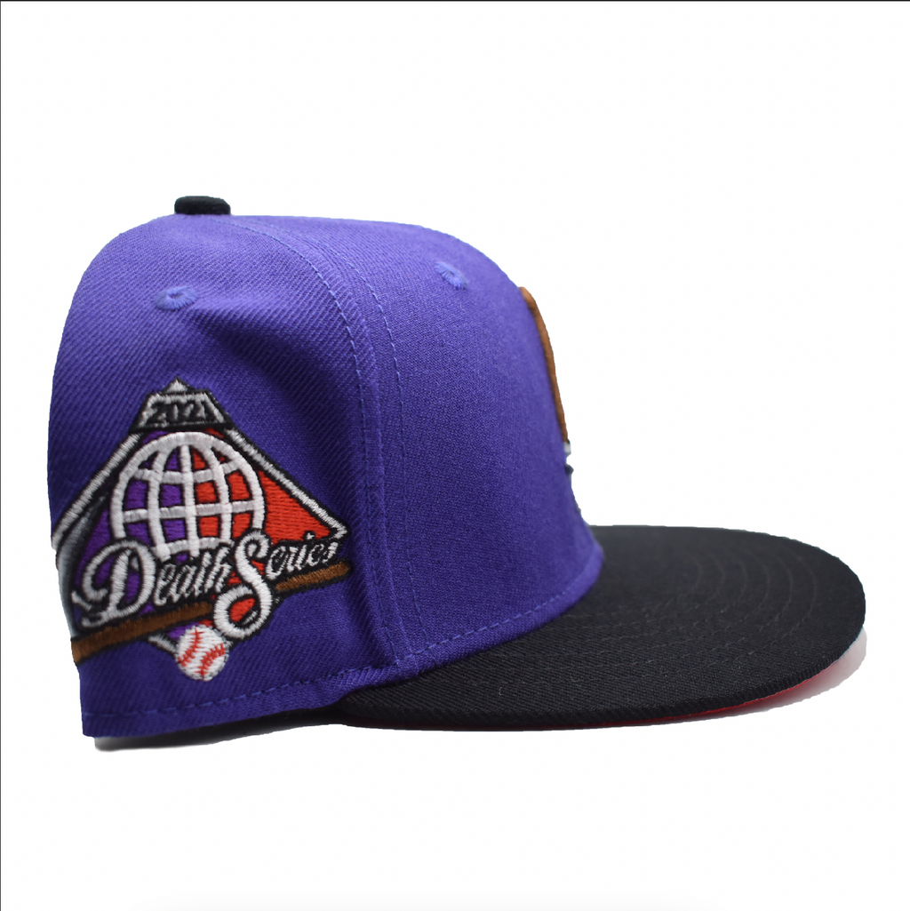 LA Scythe Sin Frenos Fitted Cap - Purple/Black/Red UV