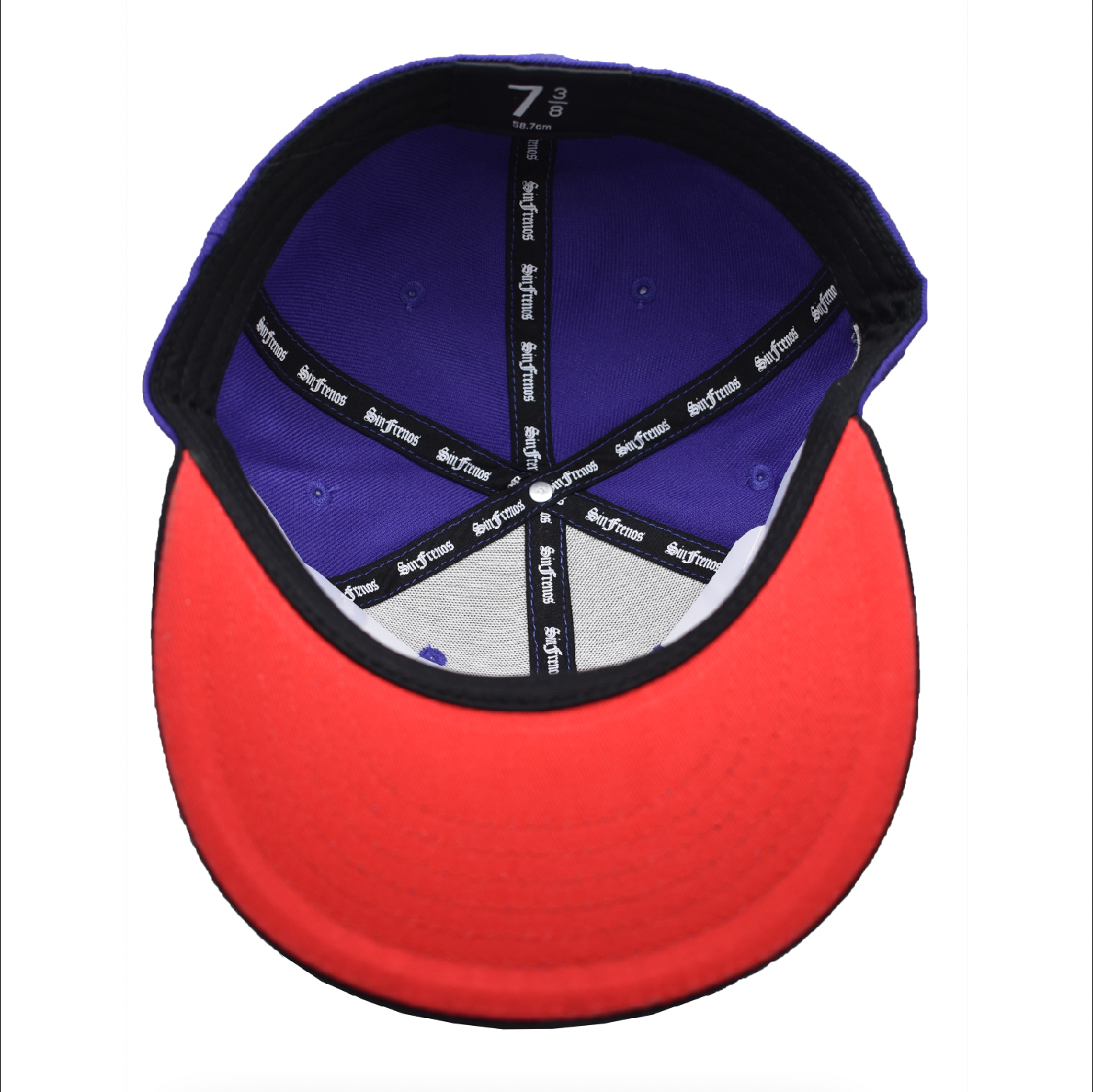 LA Scythe Sin Frenos Fitted Cap - Purple/Black/Red UV