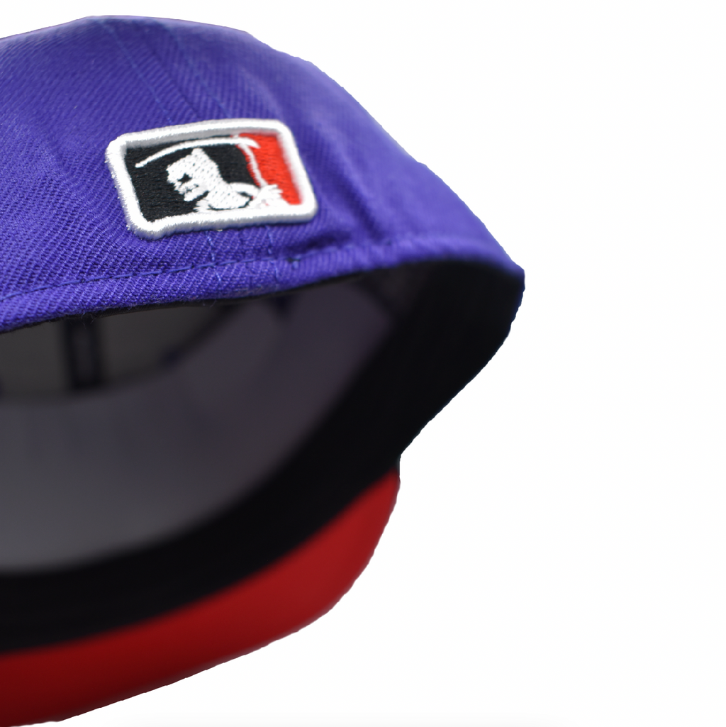 LA Scythe Sin Frenos Fitted Cap - Purple/Black/Red UV