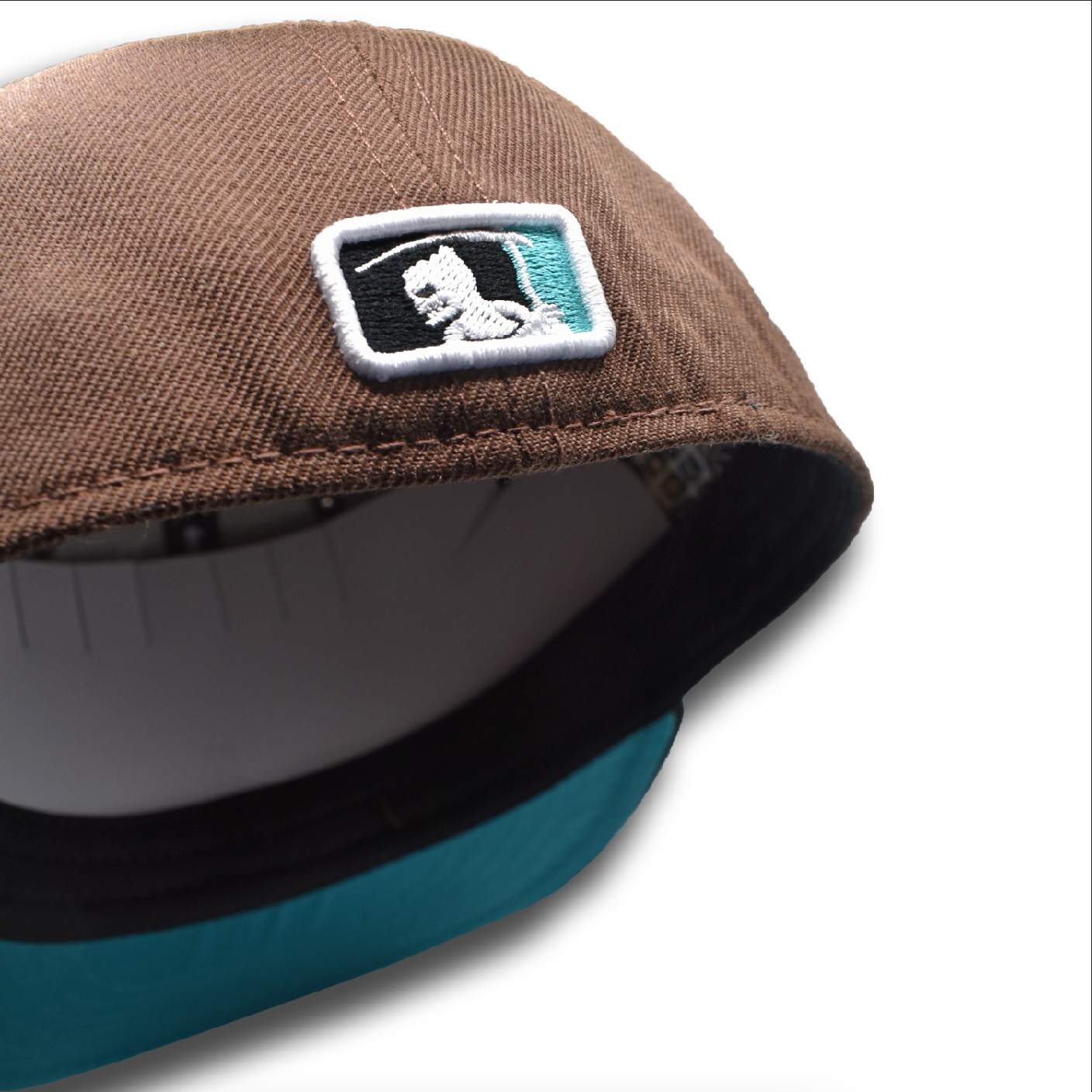 LA Scythe Sin Frenos Fitted Cap - Brown/Black/Teal UV