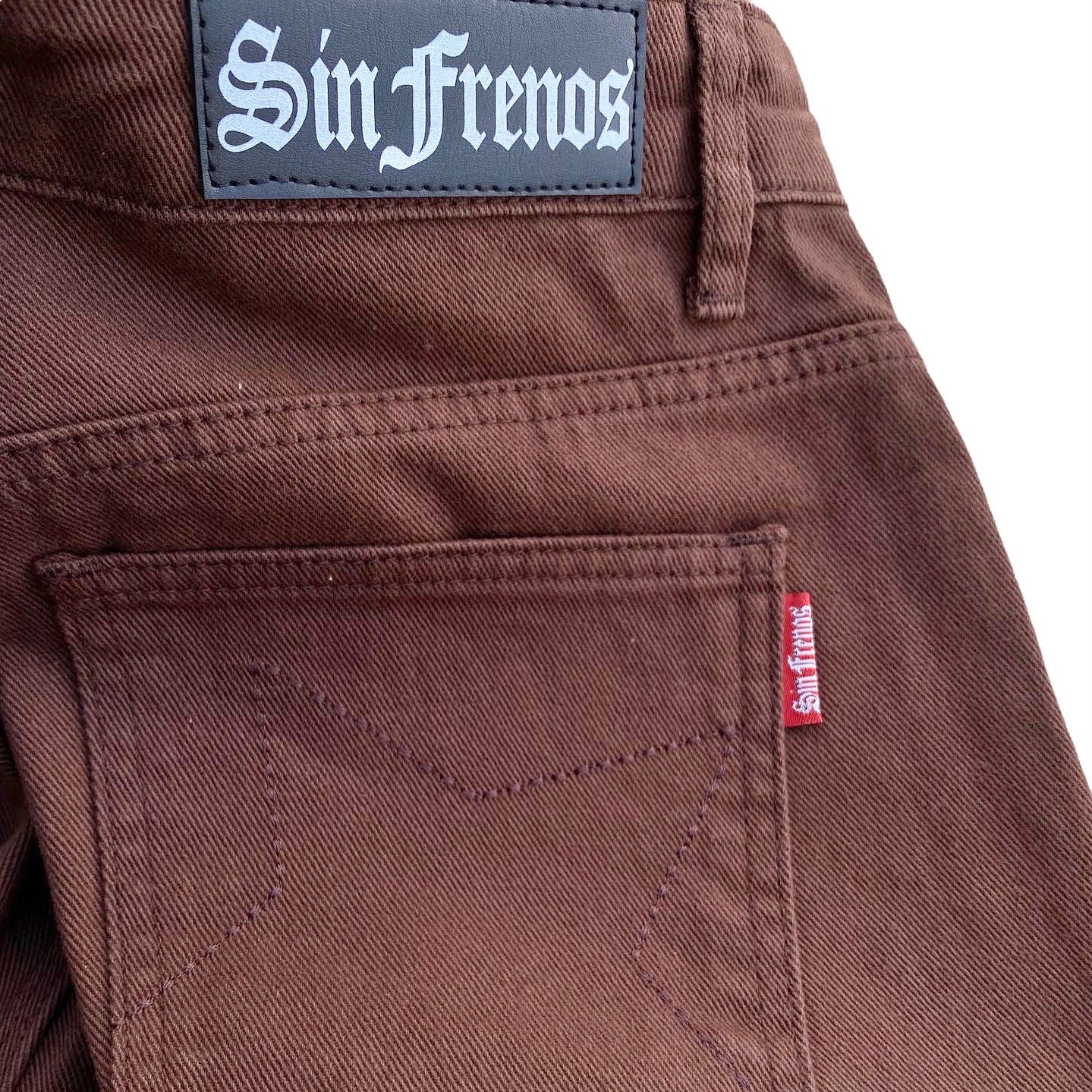 Sin Frenos Pentagram Denim Pants – Relaxed Fit