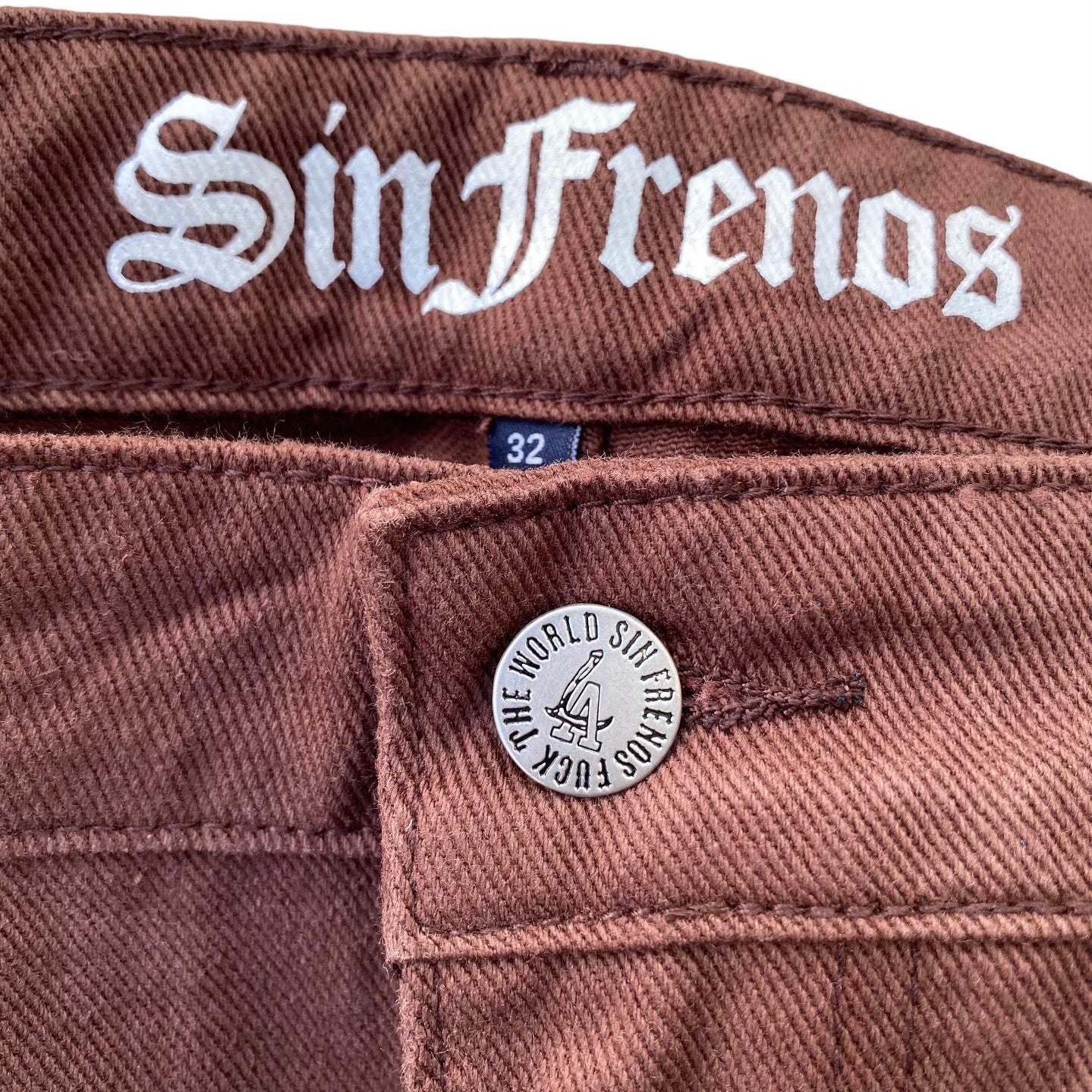 Sin Frenos Pentagram Denim Pants – Relaxed Fit