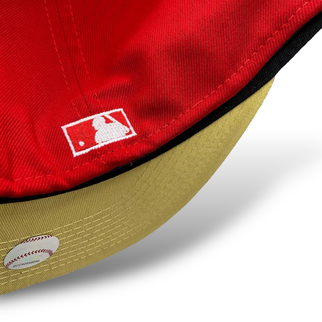 LA Scythe 59FIFTY Fitted Cap - Red/Yellow UV