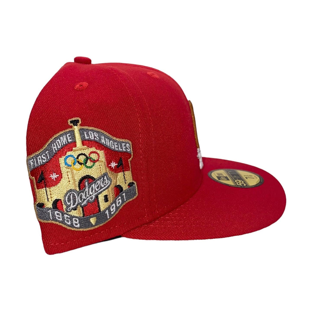 LA Scythe 59FIFTY Fitted Cap - Red/Yellow UV