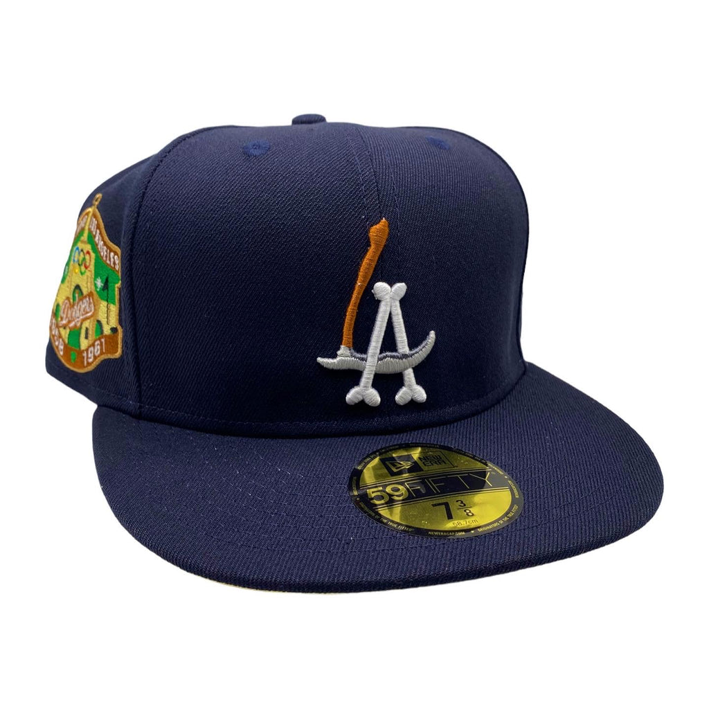 LA Scythe 59FIFTY Fitted Cap - Navy/Yellow UV