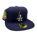 LA Scythe 59FIFTY Fitted Cap - Navy/Yellow UV