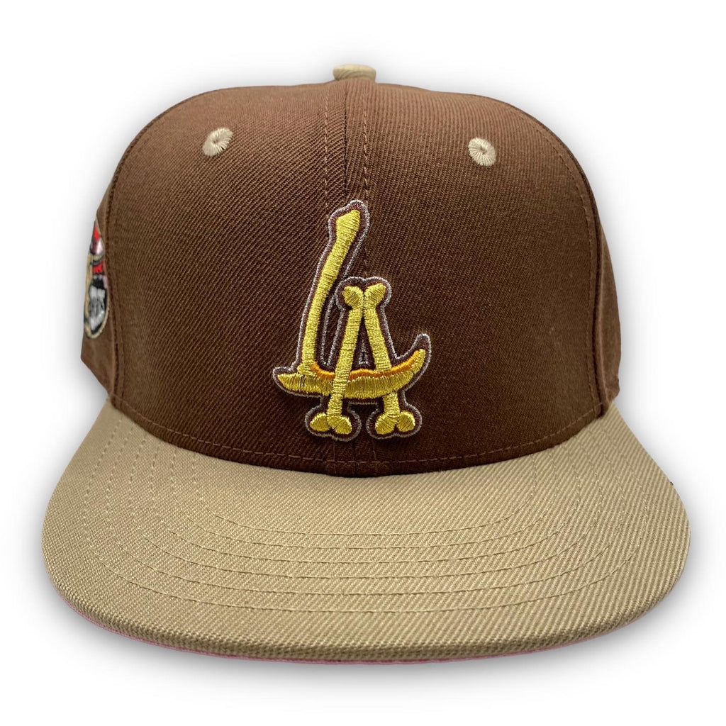 LA Scythe Sin Frenos Fitted Cap (El Dorado) - Brown/Gold/Pink UV