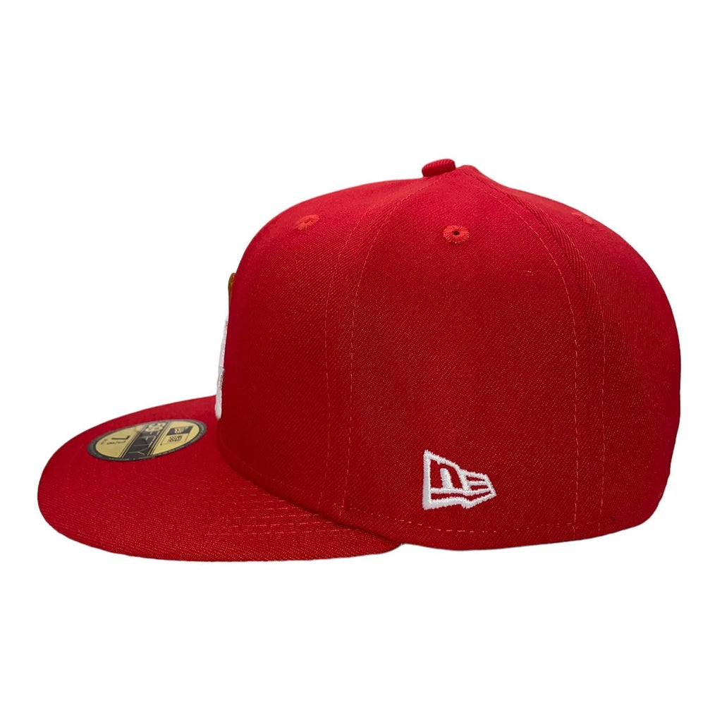 LA Scythe 59FIFTY Fitted Cap - Red/Yellow UV
