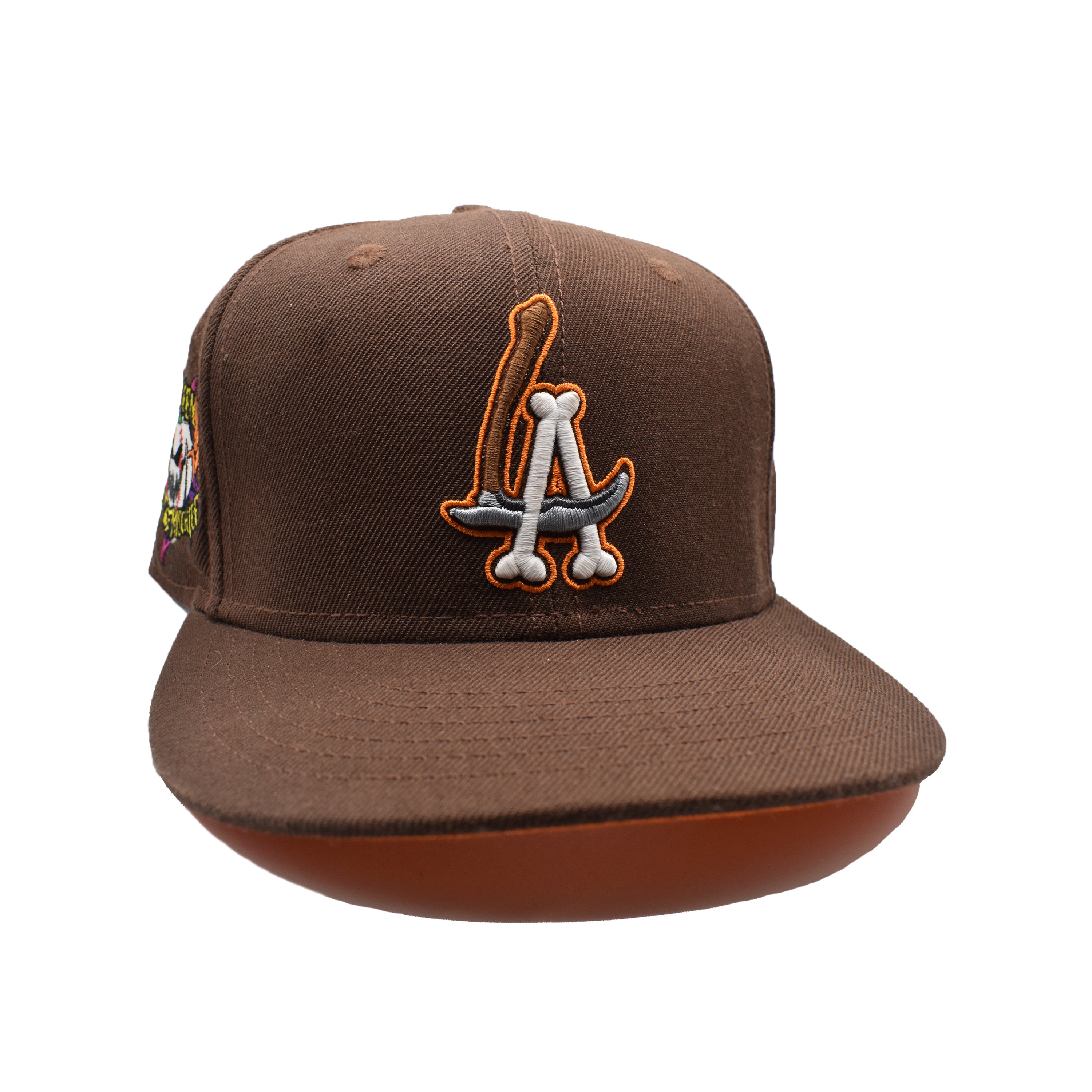 LA Scythe Sin Frenos Fitted Cap (Halloween) - Brown/Orange UV