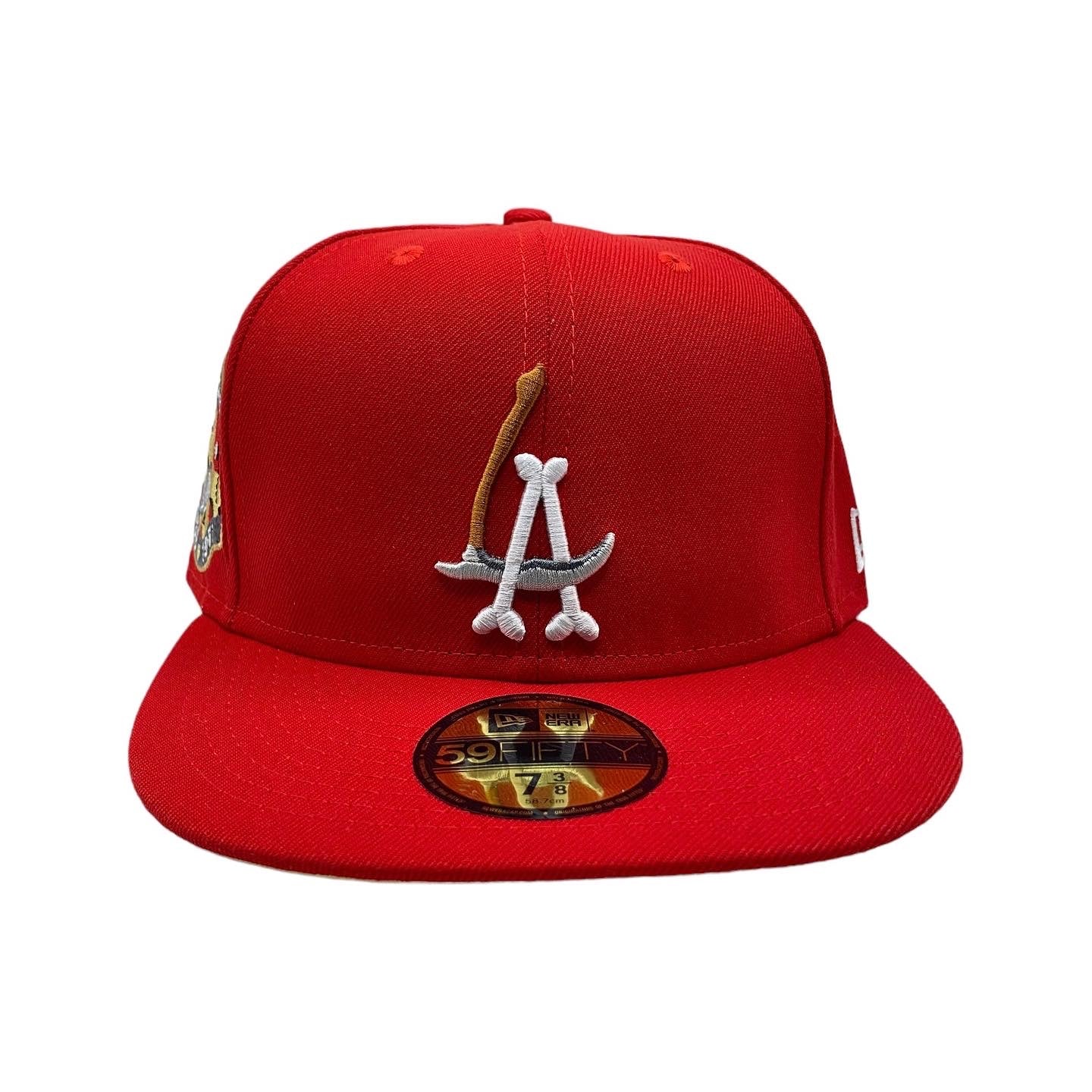 LA Scythe 59FIFTY Fitted Cap - Red/Yellow UV