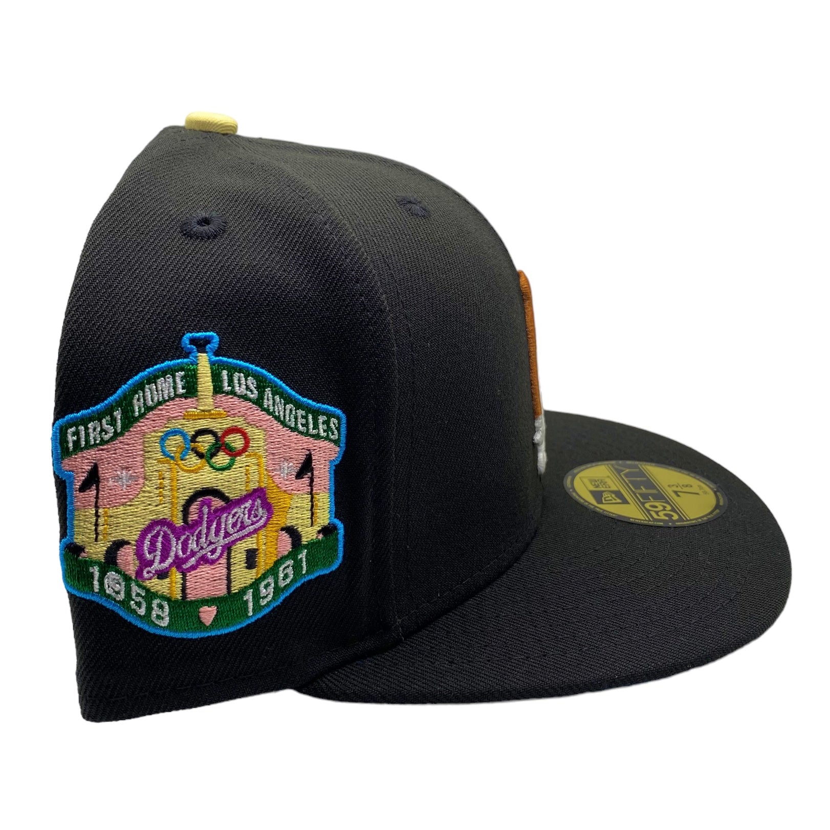 LA Scythe 59FIFTY Fitted Cap - Black/Turbo Blue UV