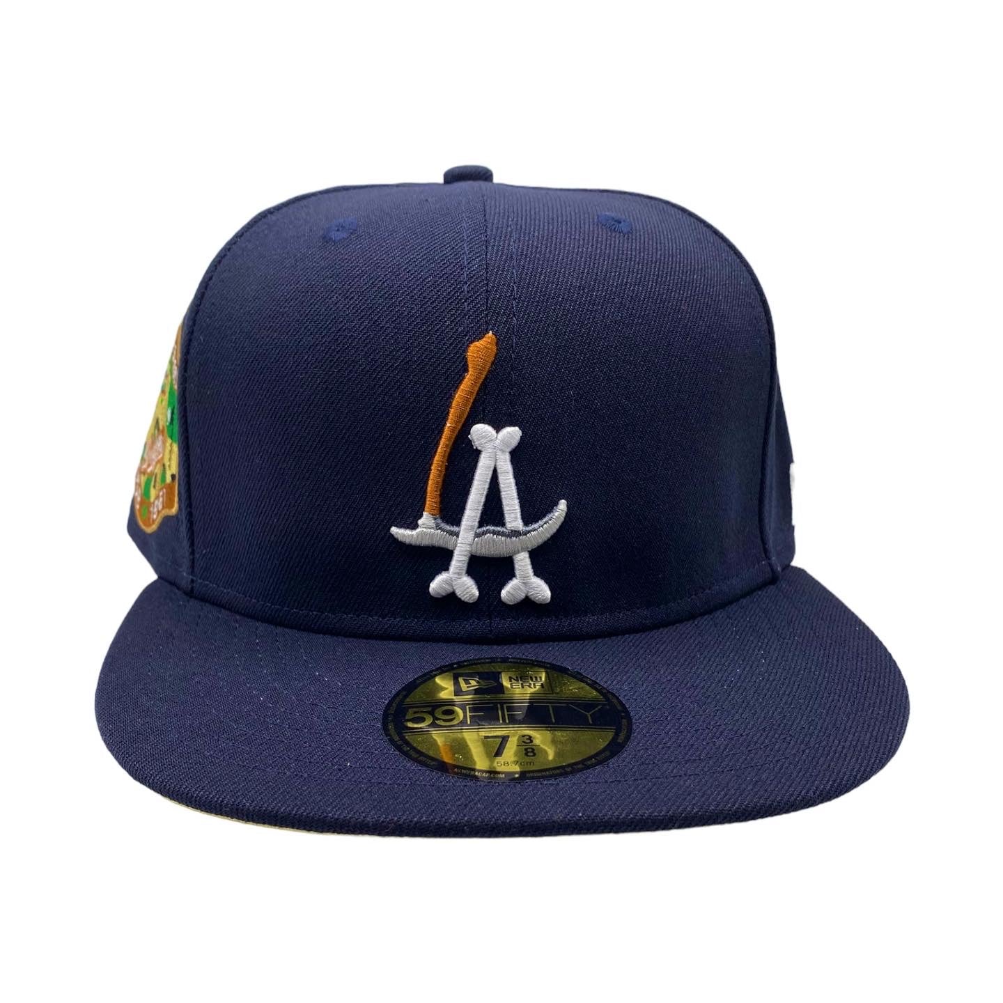 LA Scythe 59FIFTY Fitted Cap - Navy/Yellow UV