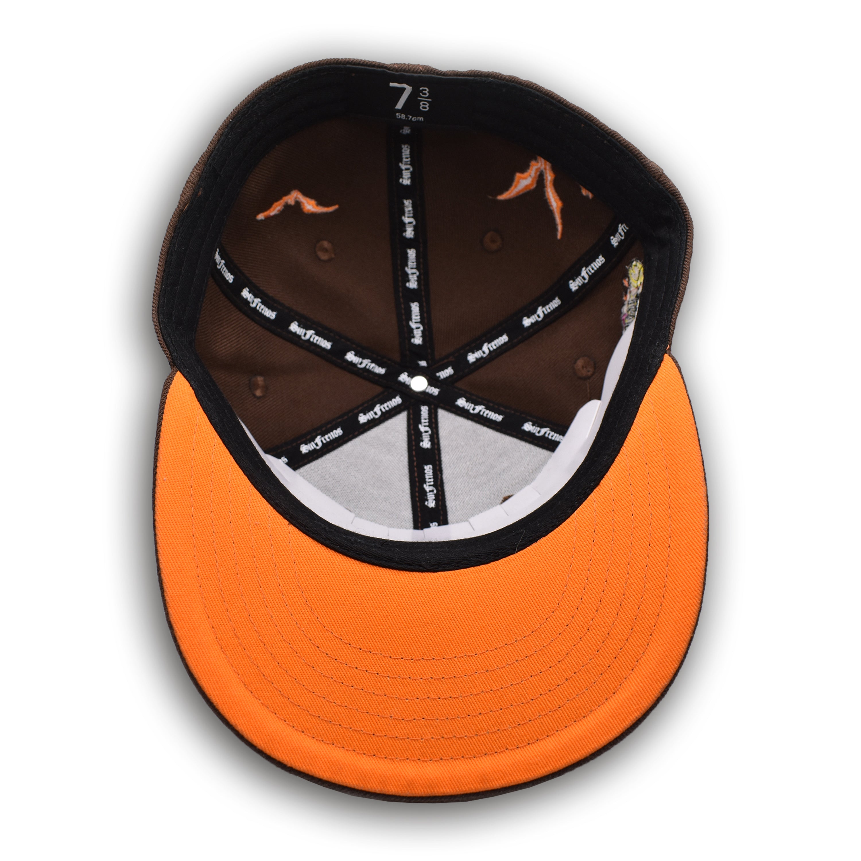 LA Scythe Sin Frenos Fitted Cap (Halloween) - Brown/Orange UV
